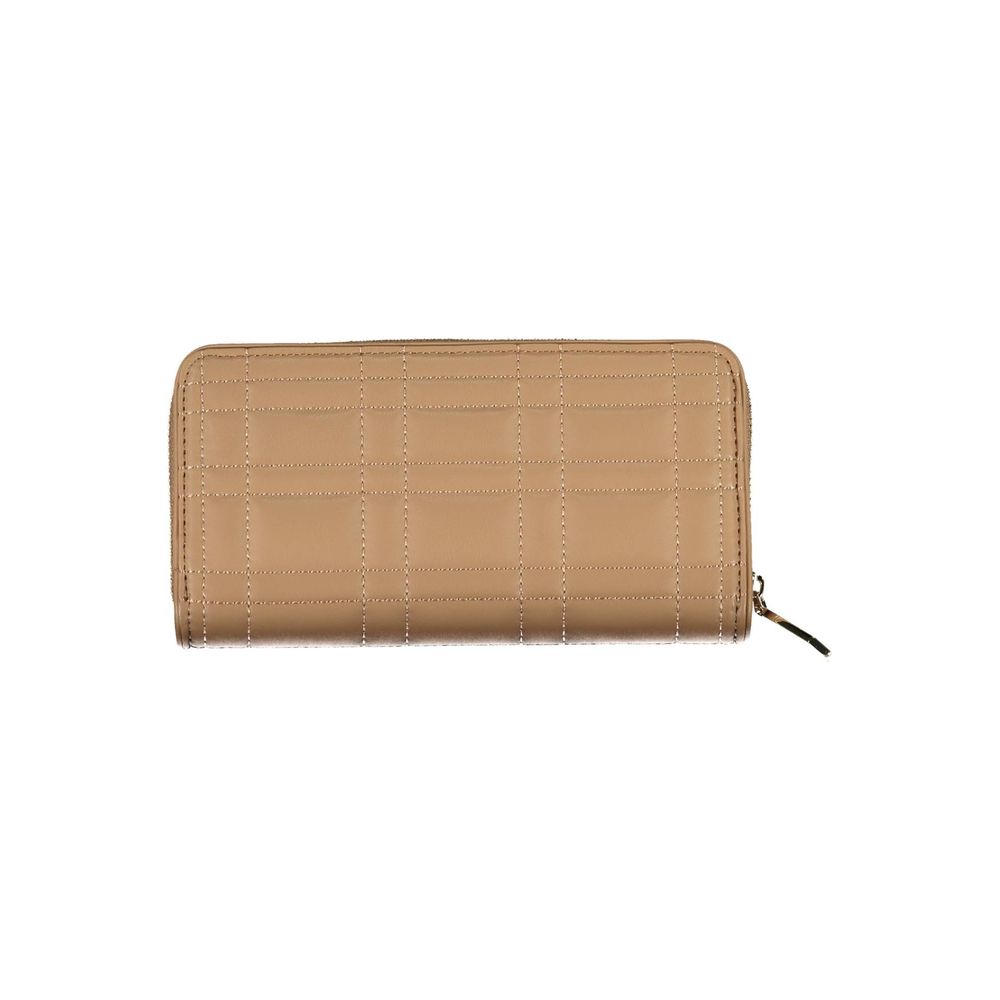 Portefeuille Calvin Klein beige en polyester pour femme