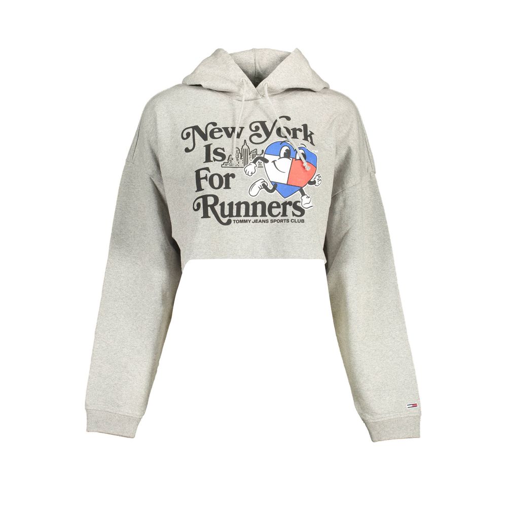 Sweat-shirt Tommy Hilfiger en coton gris pour femme