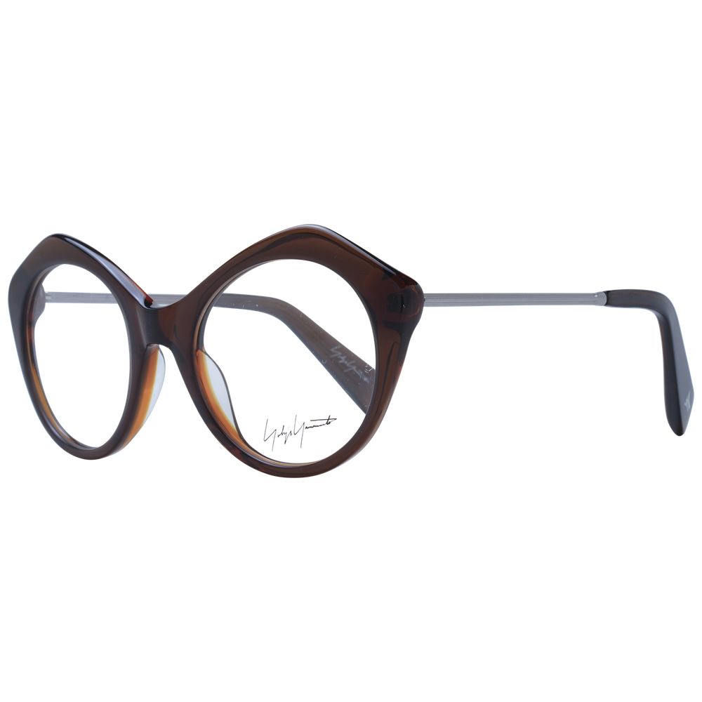 Yohji Yamamoto Brown Glasses Frames Unisex