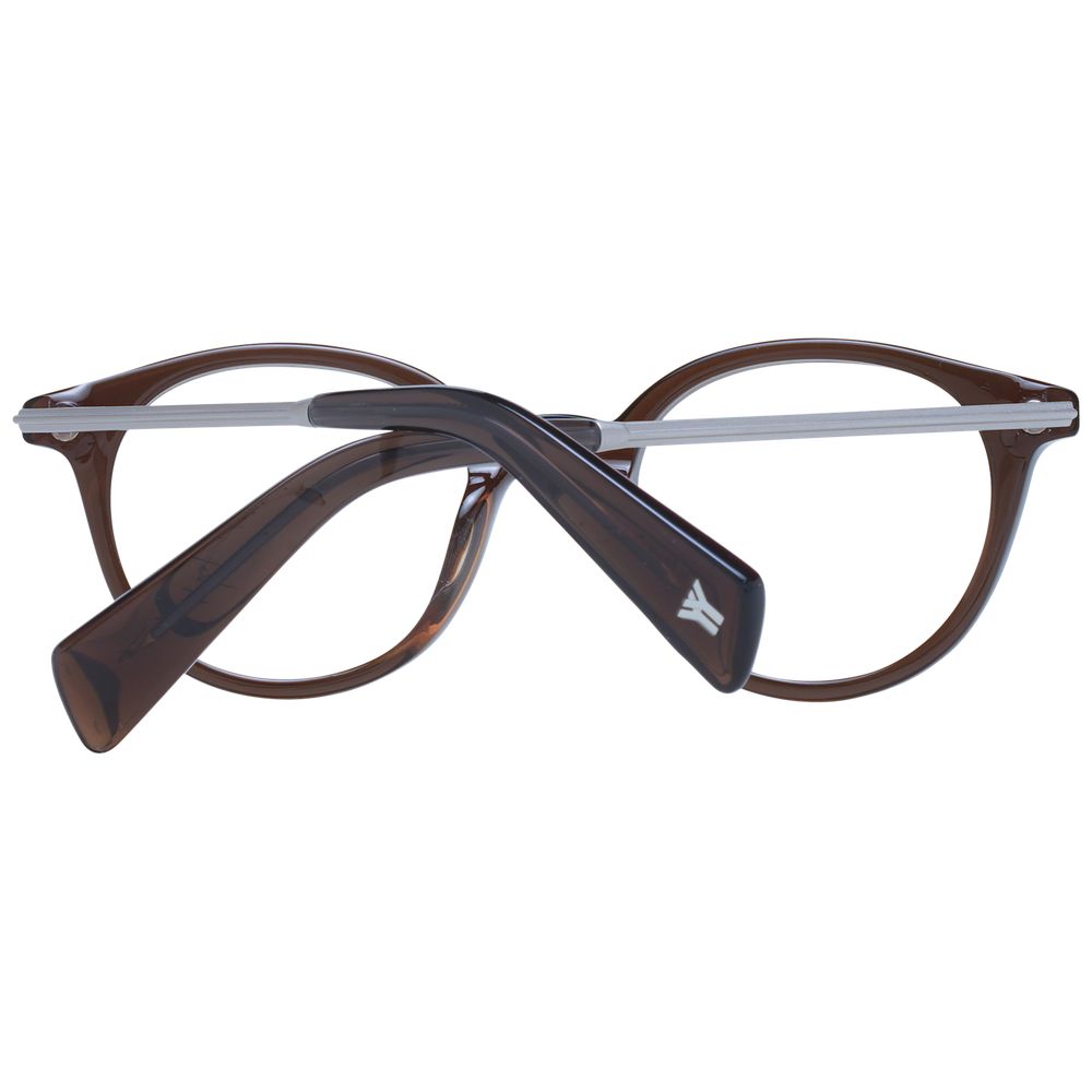 Yohji Yamamoto Brown Glasses Frames Unisex detail view