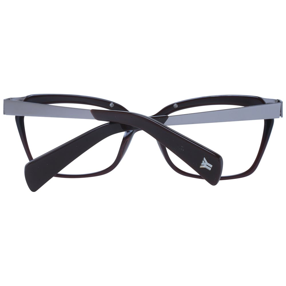 Yohji Yamamoto Brown Glasses Frames Unisex detail view