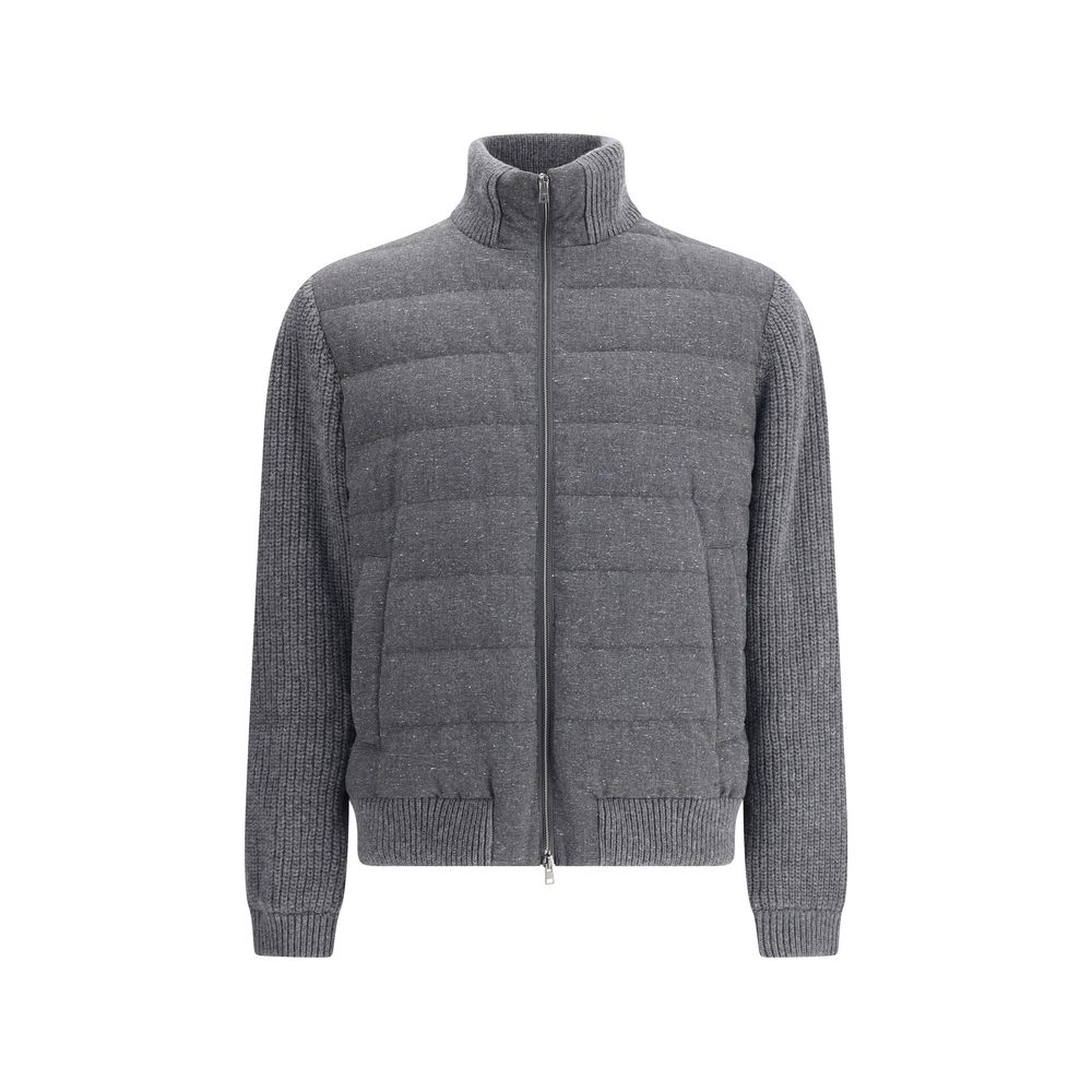 Herno Gray Wool Bomber