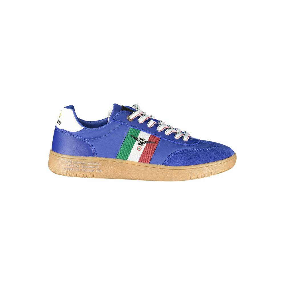 Baskets homme en polyuréthane bleu Esercito 1659