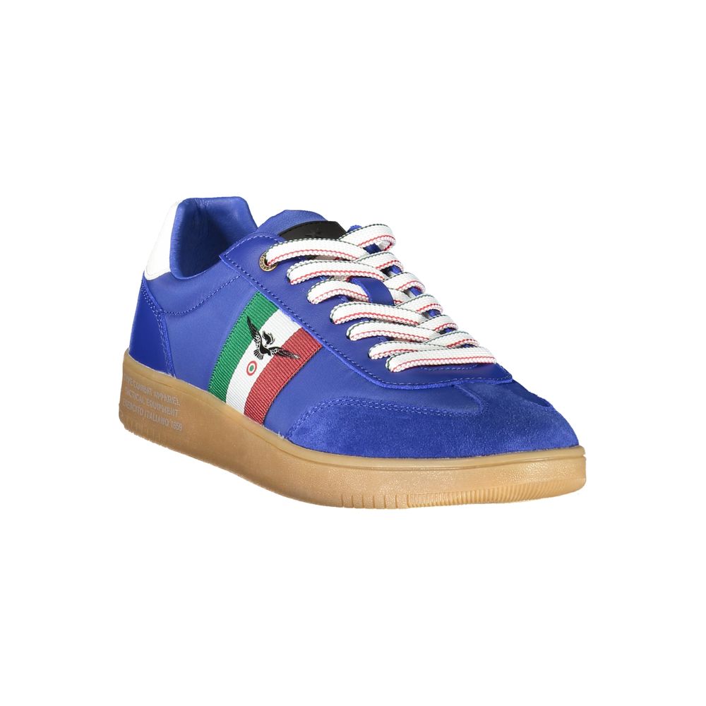 Baskets homme en polyuréthane bleu Esercito 1659