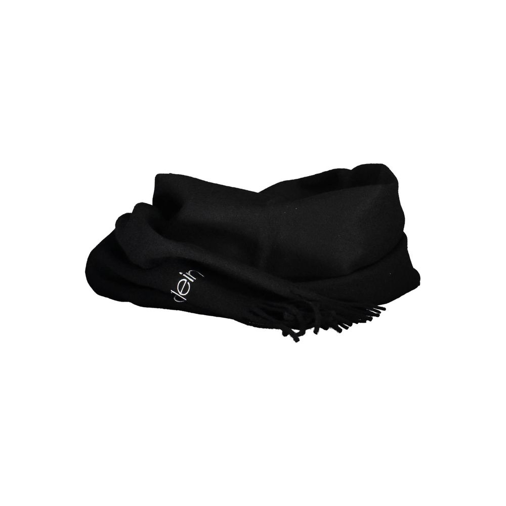 Calvin Klein Nero Acrylic Men Scarf Set