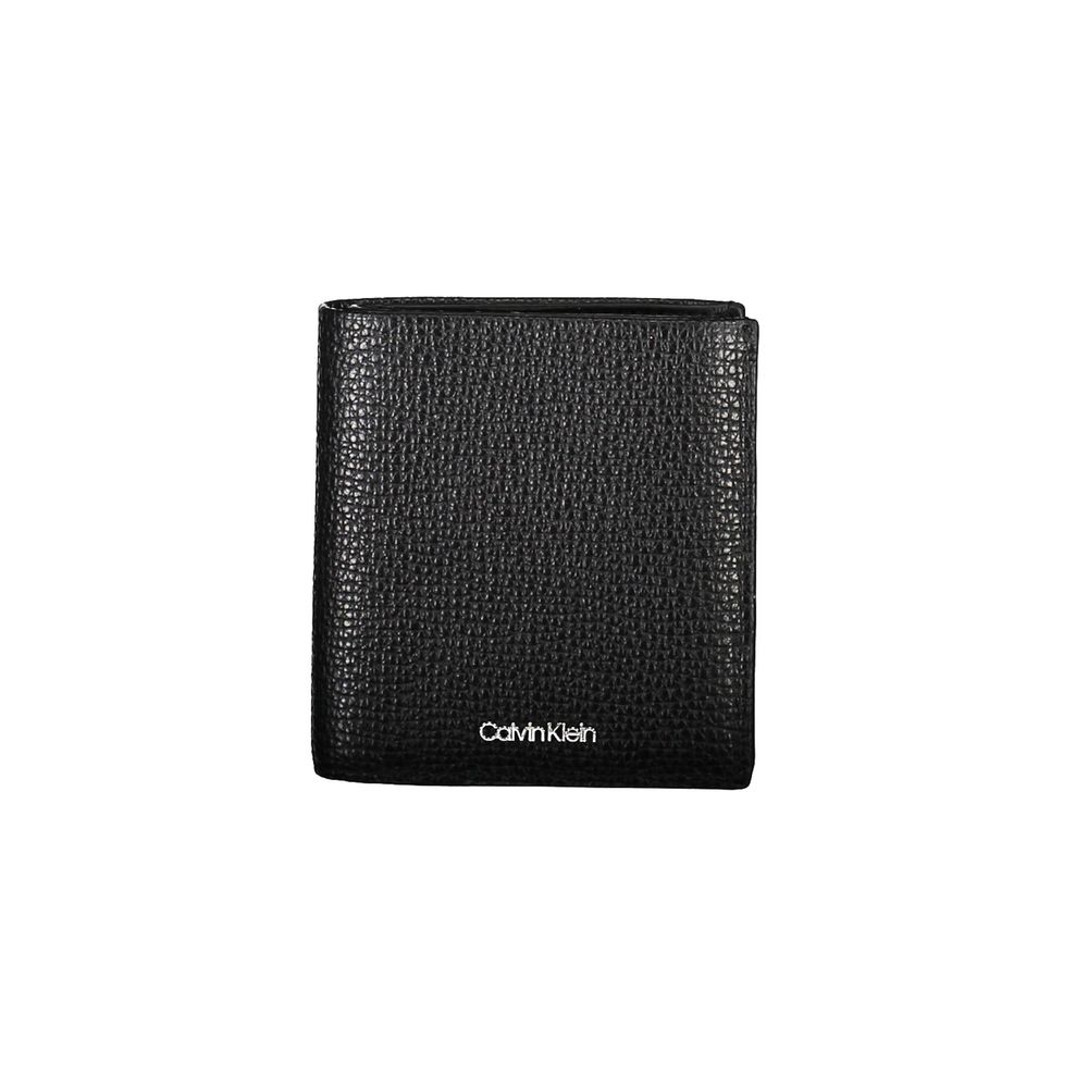 Portefeuille homme en cuir noir Calvin Klein