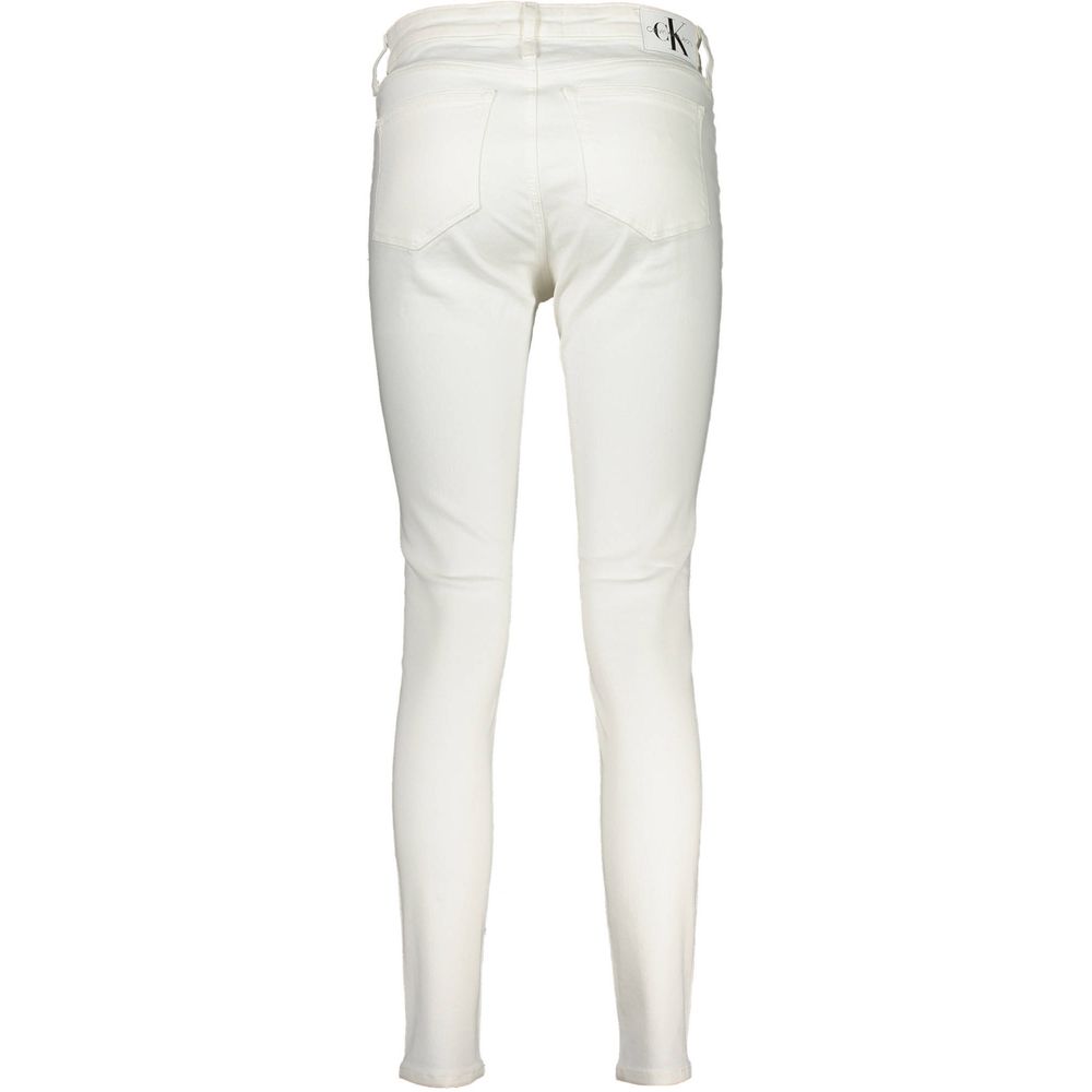 Calvin Klein White Skinny Jeans for Women alternate view