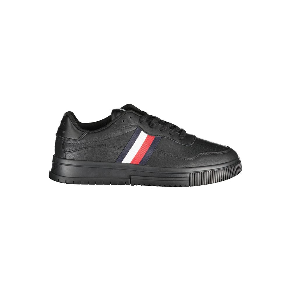Tommy Hilfiger Black Athletic Sneakers for Men