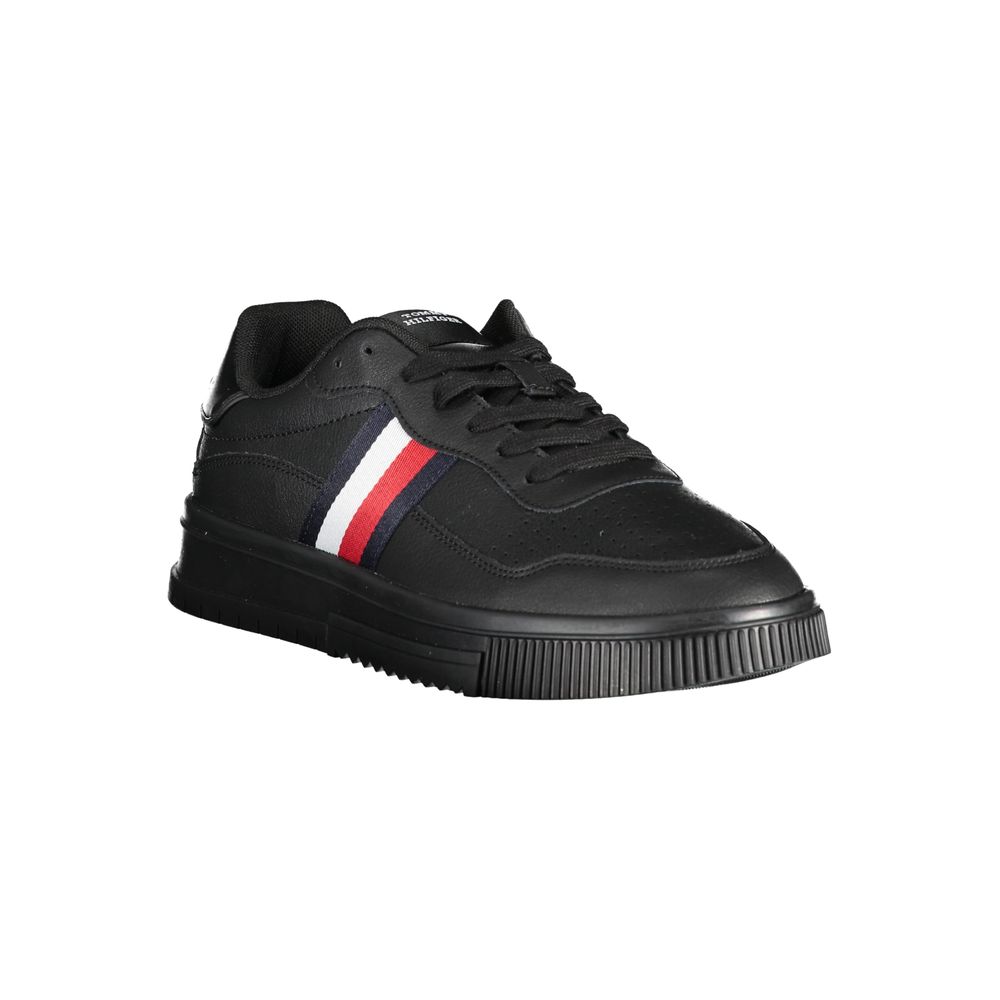 Tommy Hilfiger Black Athletic Sneakers for Men detail view