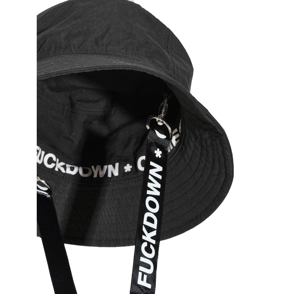 Comme Des Fuckdown Schwarze Polyesterhüte und -kappen