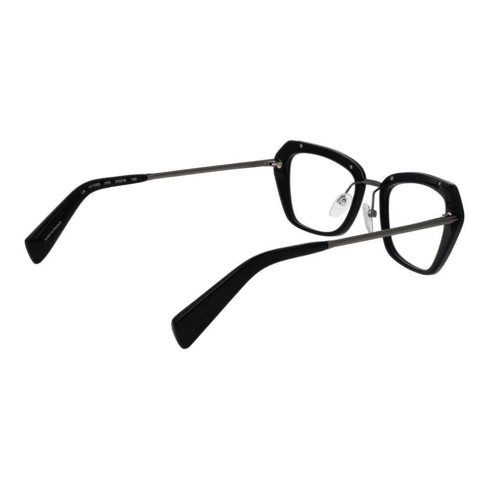 Yohji Yamamoto Black Glasses Frames for Women detail view