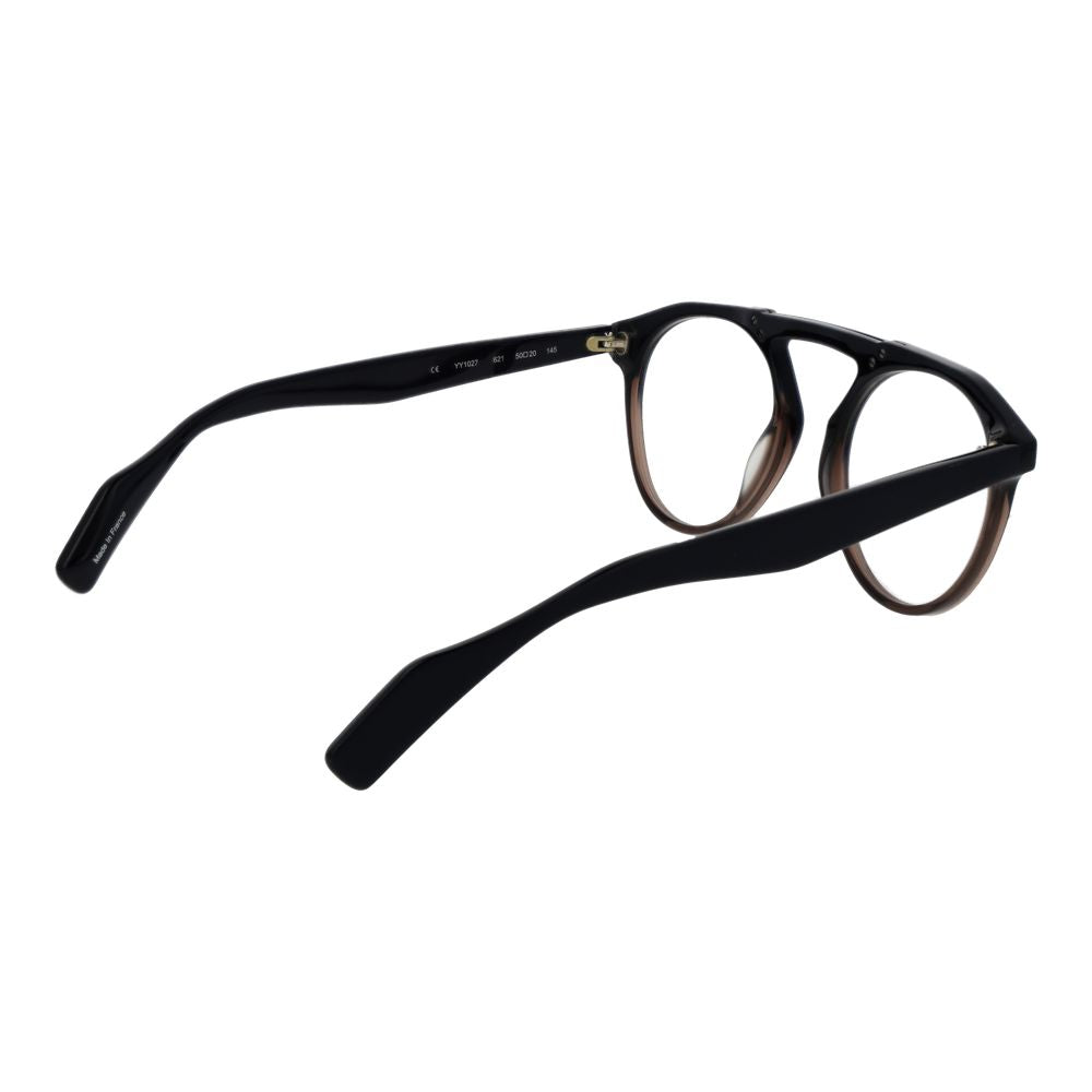 Yohji Yamamoto Black Glasses Frames for Men detail view