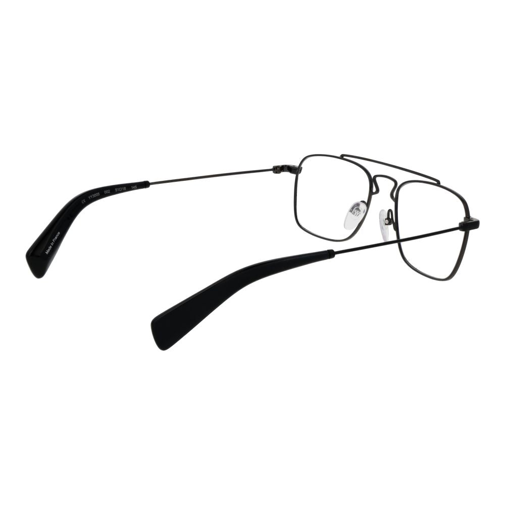 Yohji Yamamoto Black Glasses Frames for Men detail view