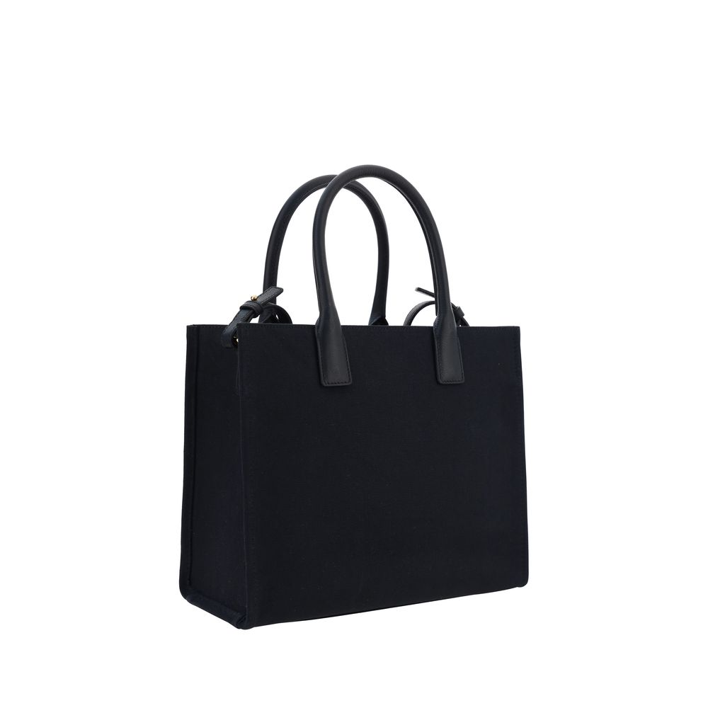 Sac à bandoulière Versace en coton noir