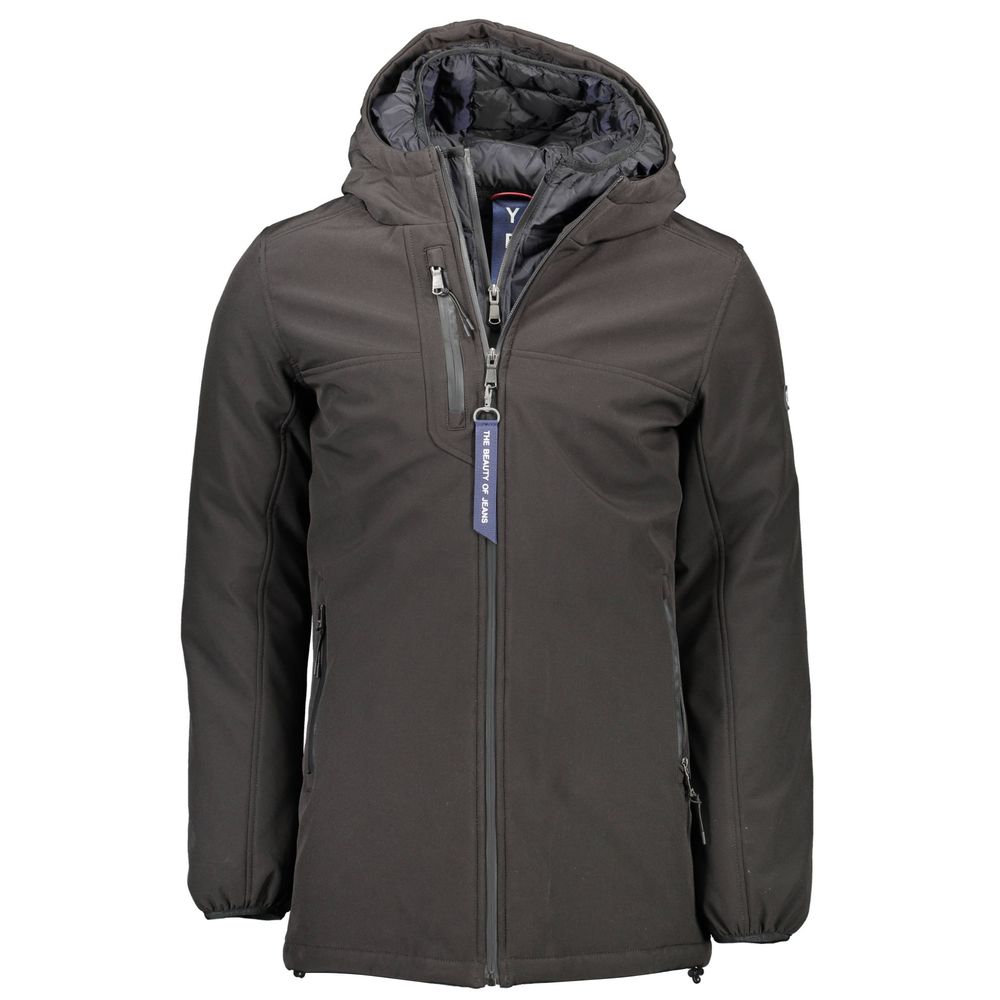 Yes Zee Black Shell Jacket for Men