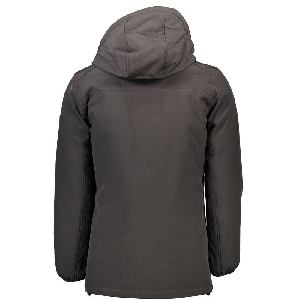 Yes Zee Black Shell Jacket for Men detail view