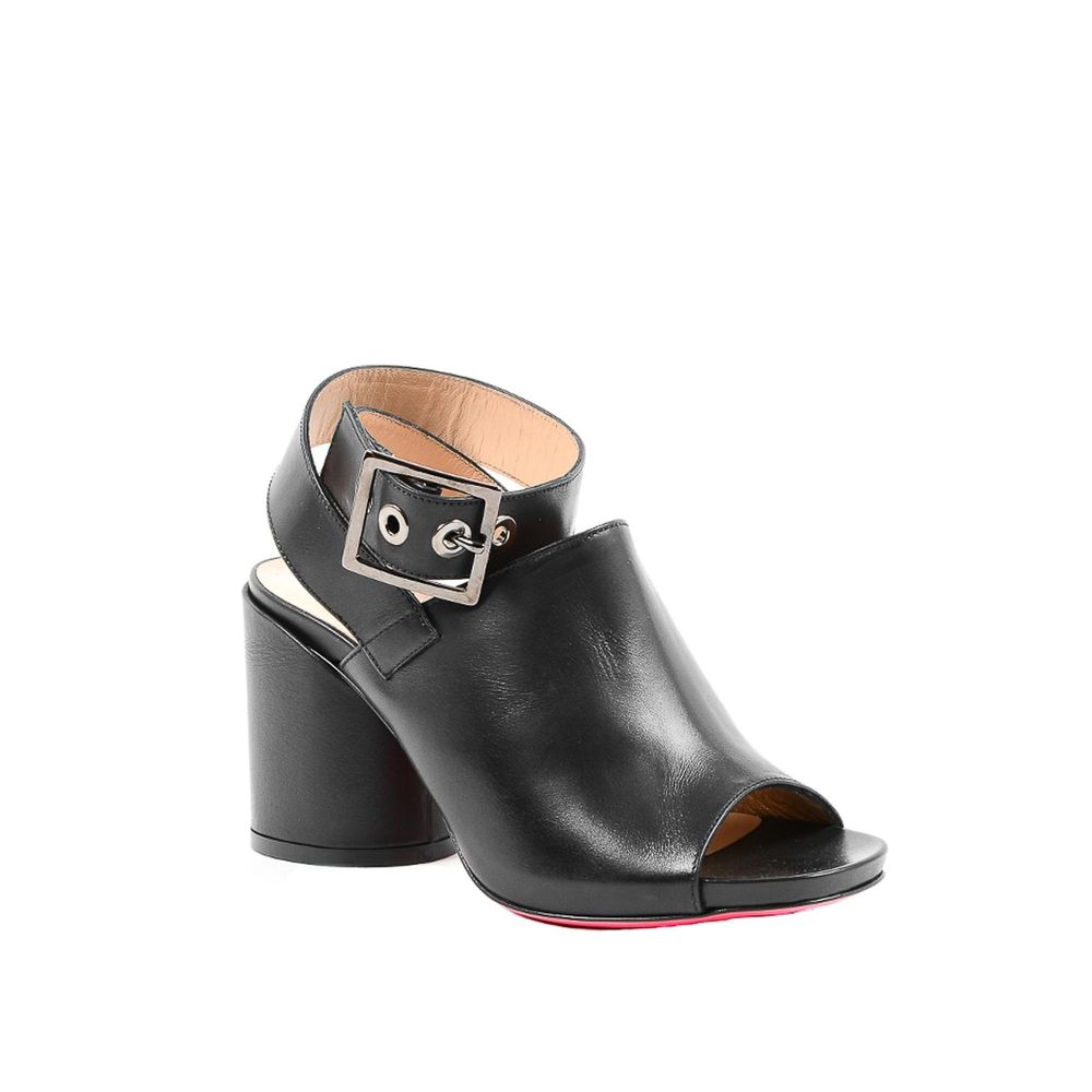 Escarpins noirs à talons hauts en cuir Dee Ocleppo