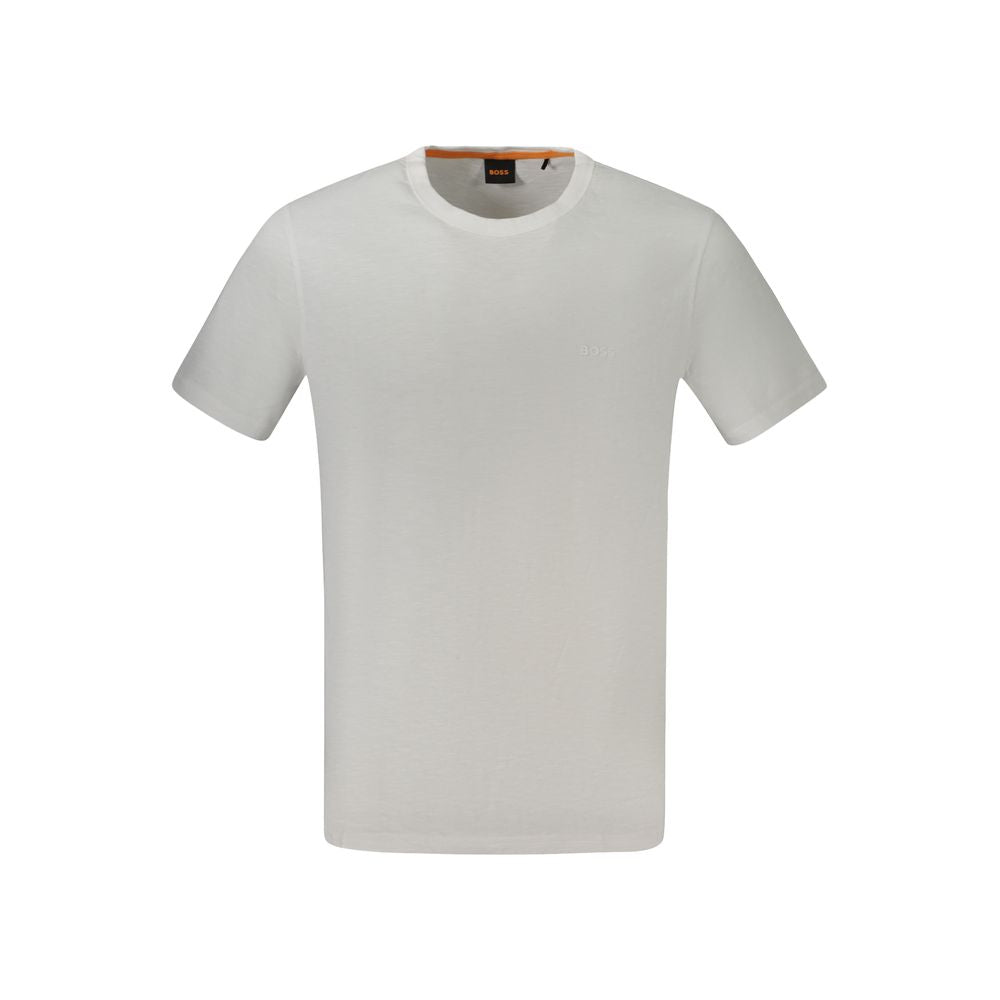 Hugo Boss Weißes Baumwoll-Herren-T-Shirt