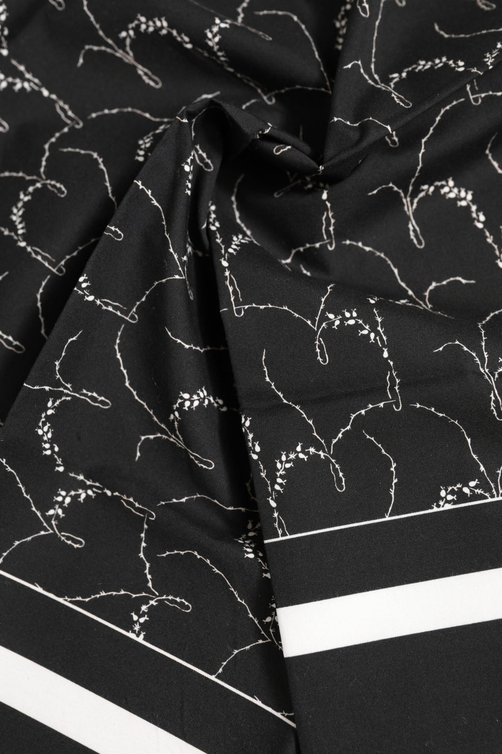 Dolce & Gabbana Black White Printed Square Men Foulard Scarf