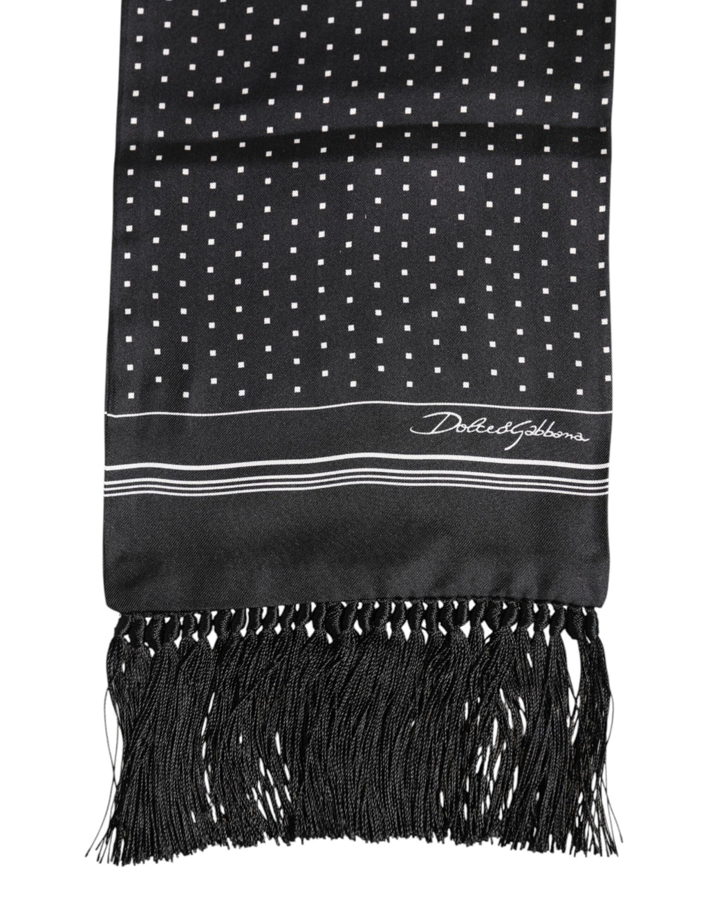 Dolce & Gabbana Black Scarf for Men detail view