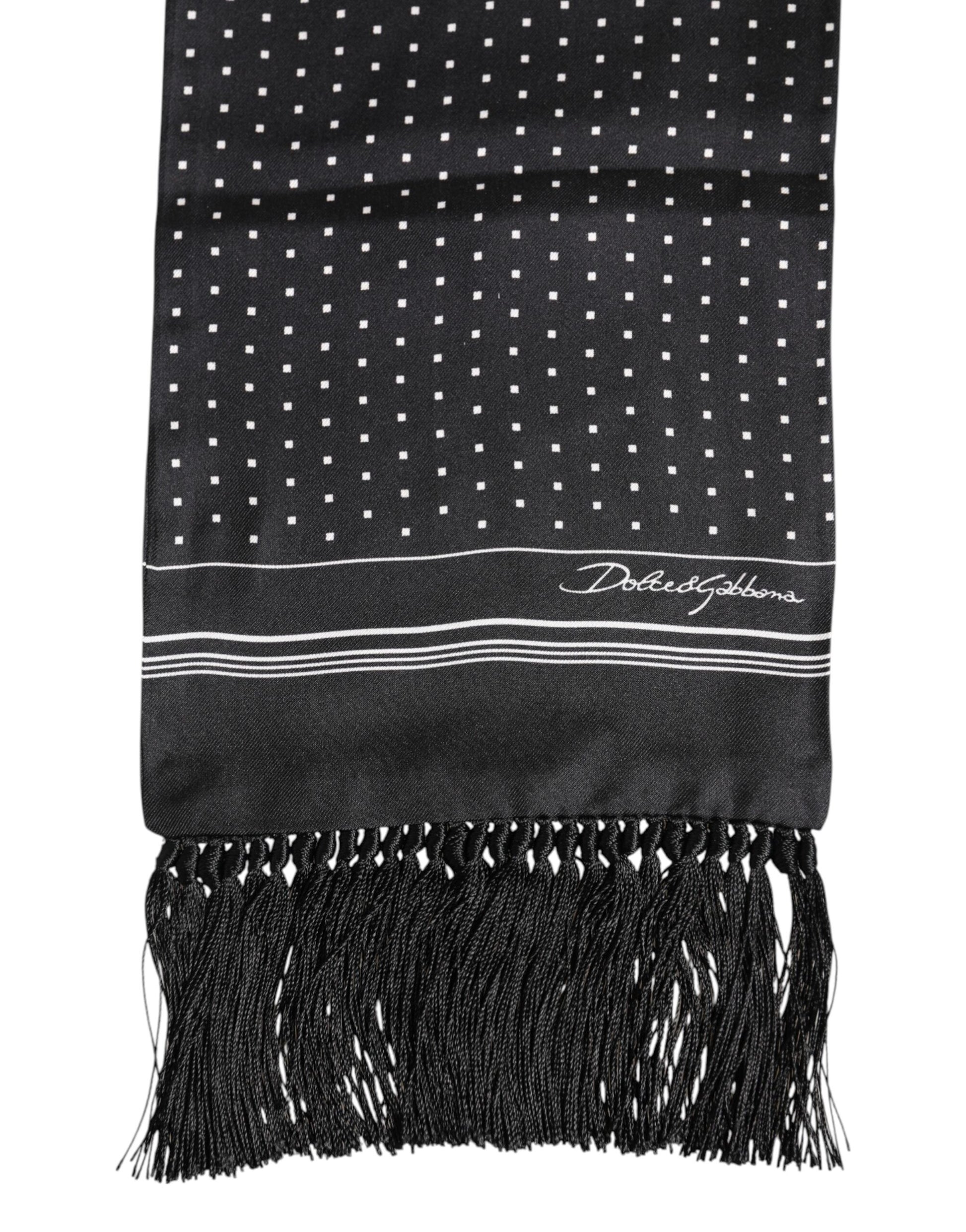 Dolce & Gabbana Black Scarf for Men detail view