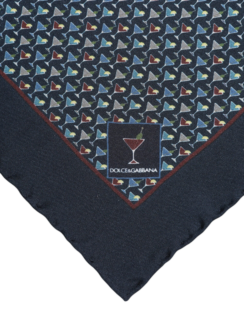 Dolce & Gabbana Blue Scarf for Men side view