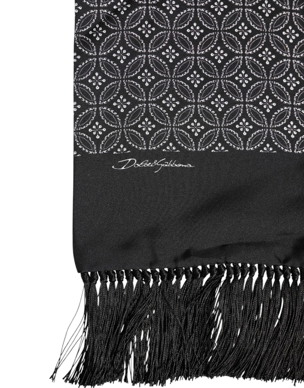 Dolce & Gabbana Black Scarf for Men detail view