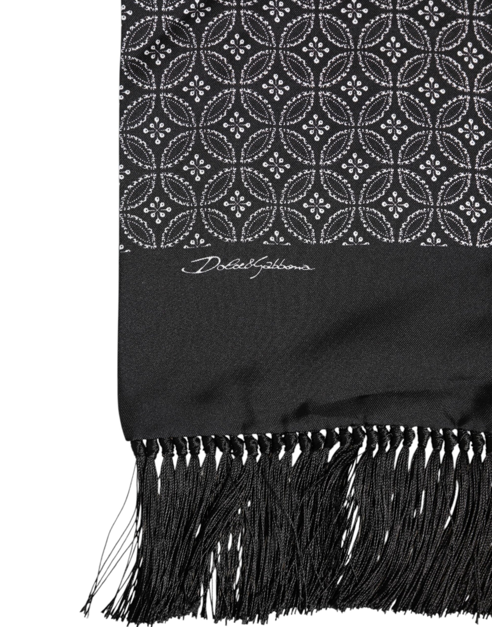 Dolce & Gabbana Black Scarf for Men detail view