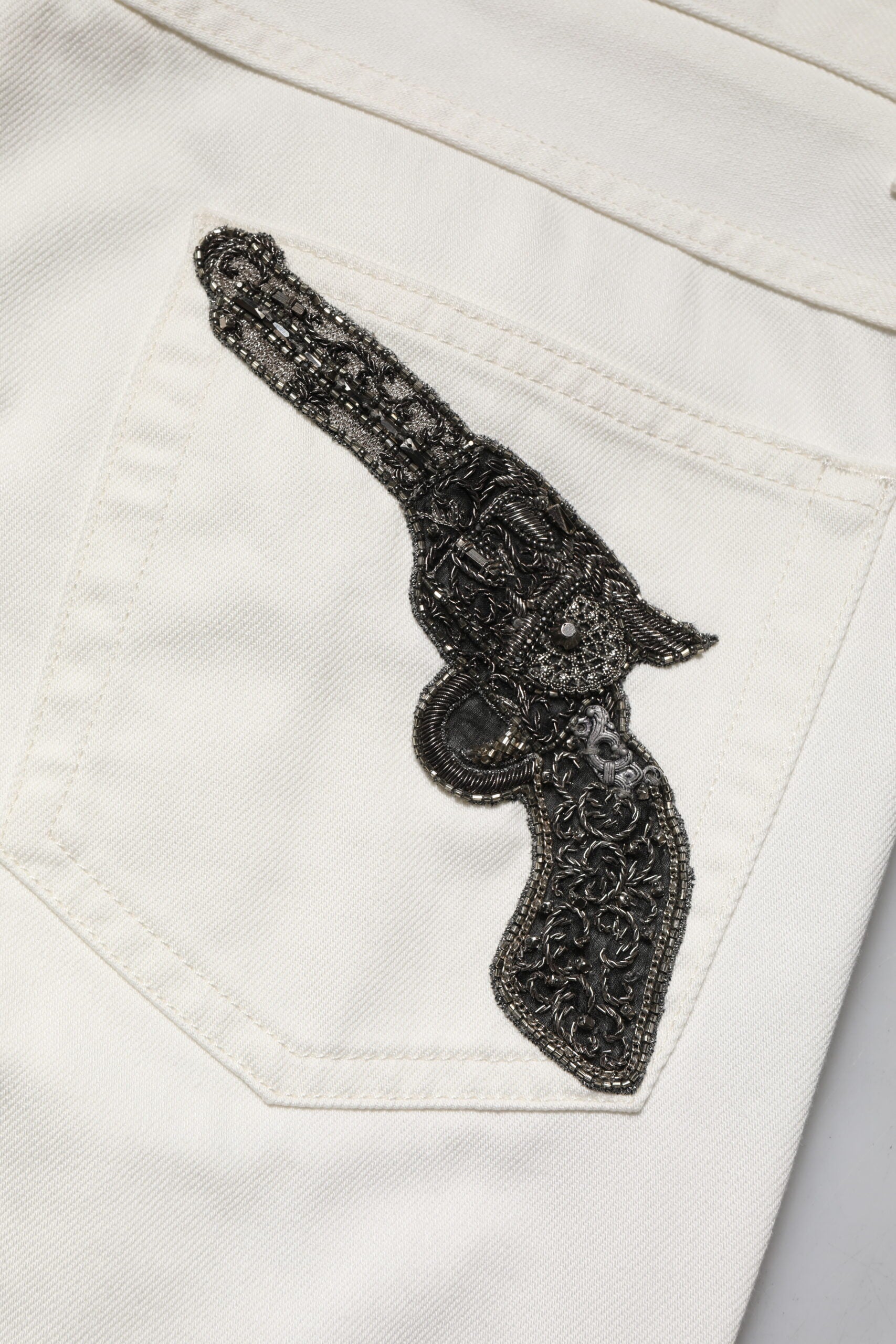 Dolce & Gabbana White Skinny Jeans for Men additional view