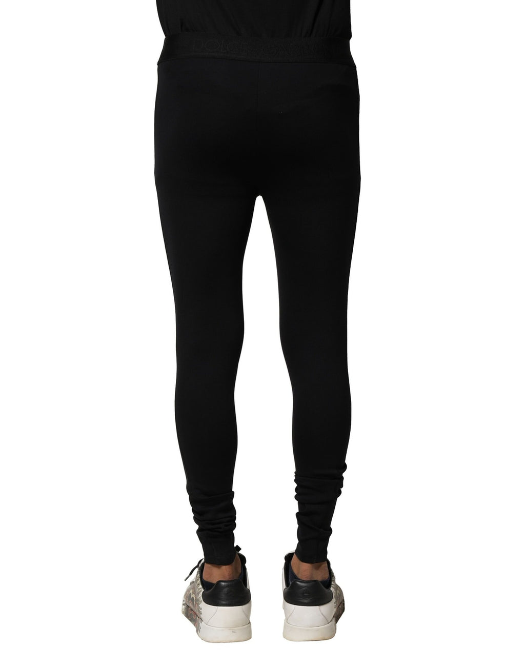 Dolce & Gabbana Black Skinny Pants for Men side view