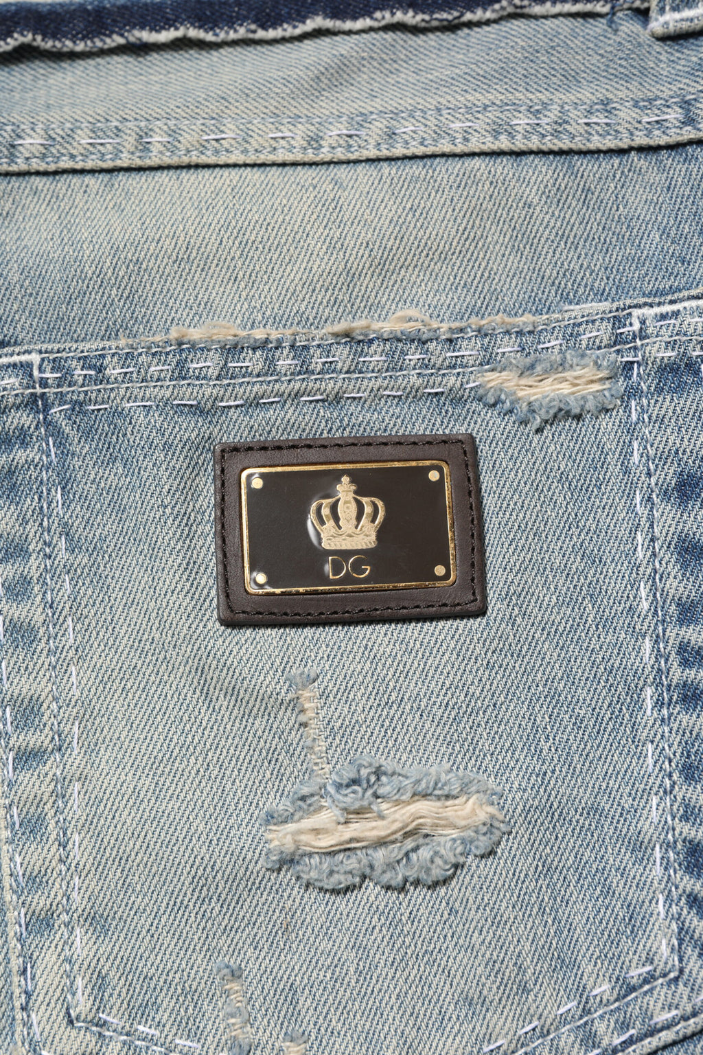 Dolce & Gabbana Blue Straight Leg Jeans for Men additional view