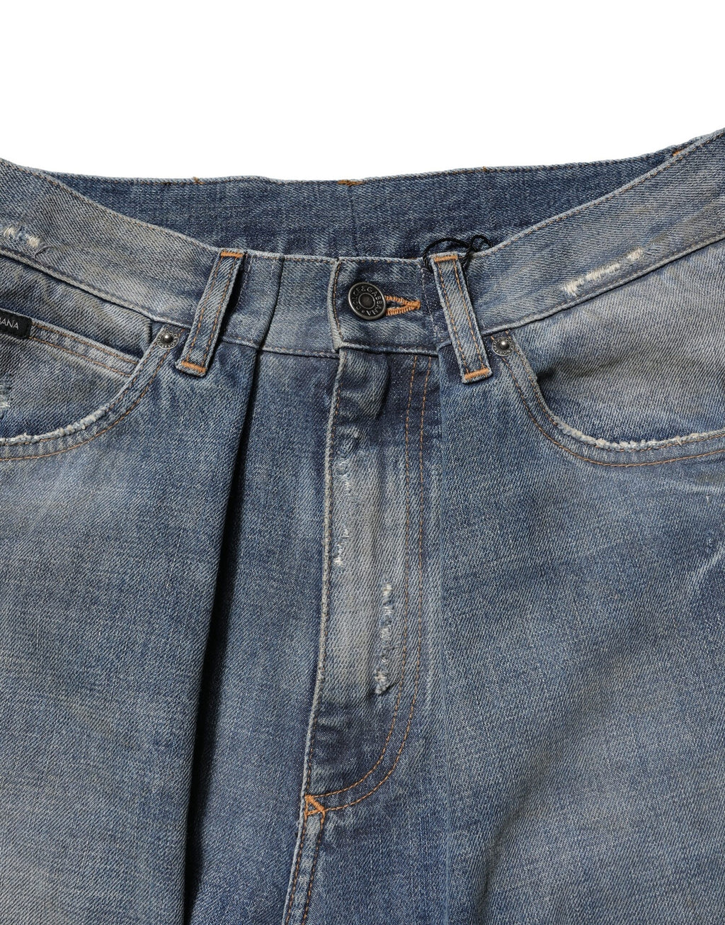 Dolce & Gabbana Blue Straight Leg Jeans for Men additional view