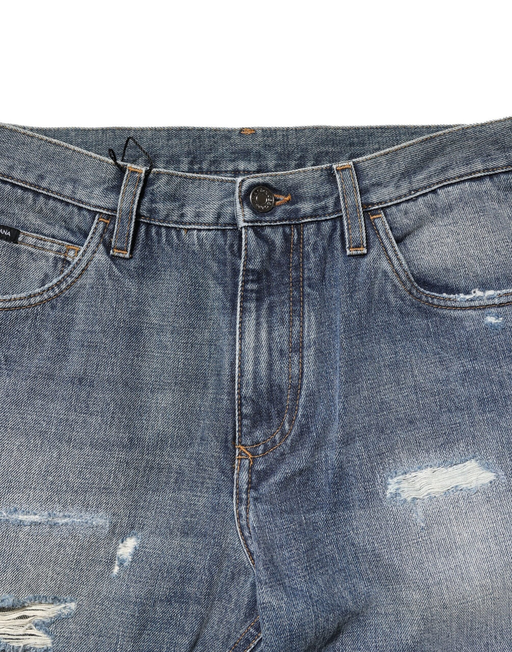 Dolce & Gabbana Blue Straight Leg Jeans for Men additional view
