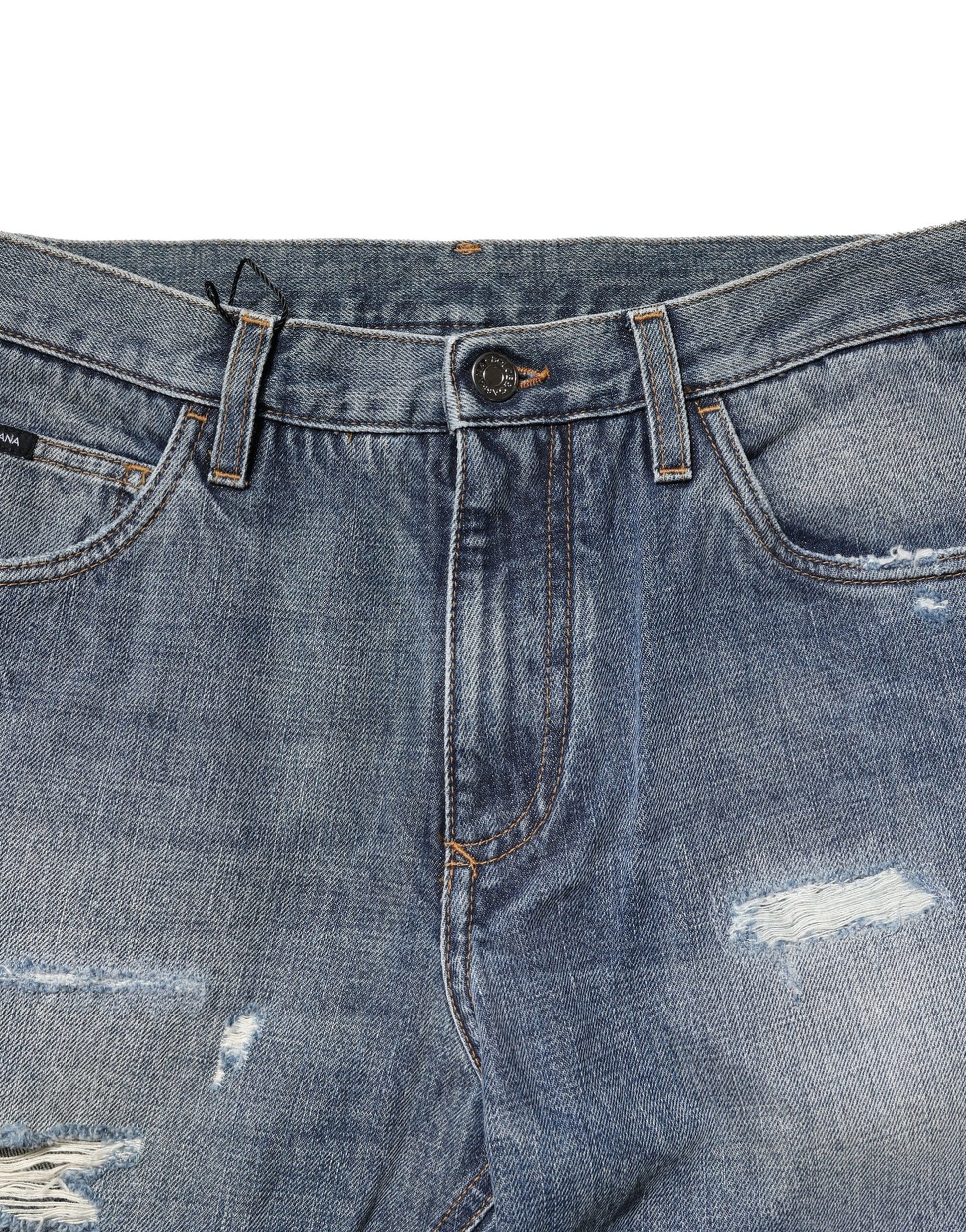 Dolce & Gabbana Blue Straight Leg Jeans for Men additional view