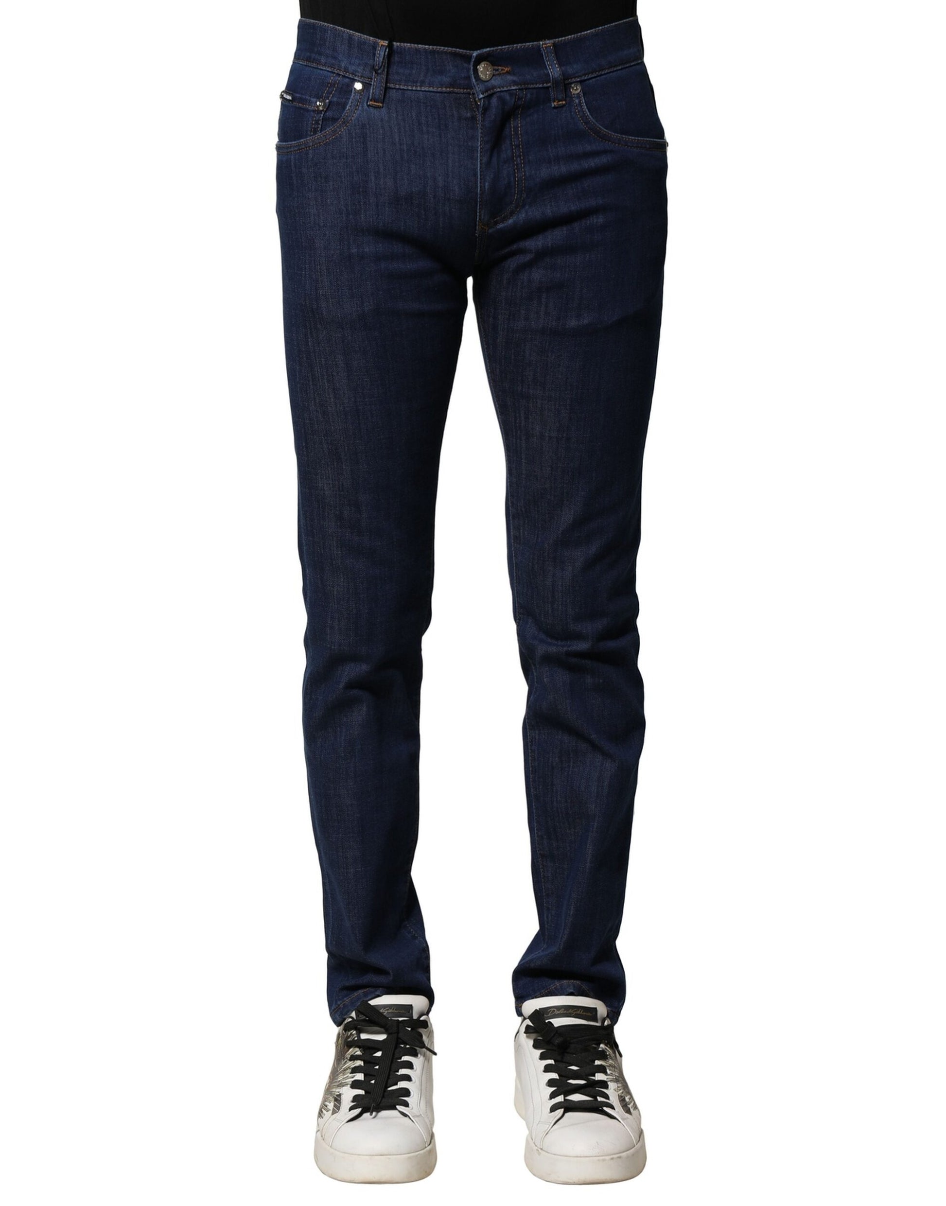 Dolce & Gabbana Blue Skinny Jeans for Men