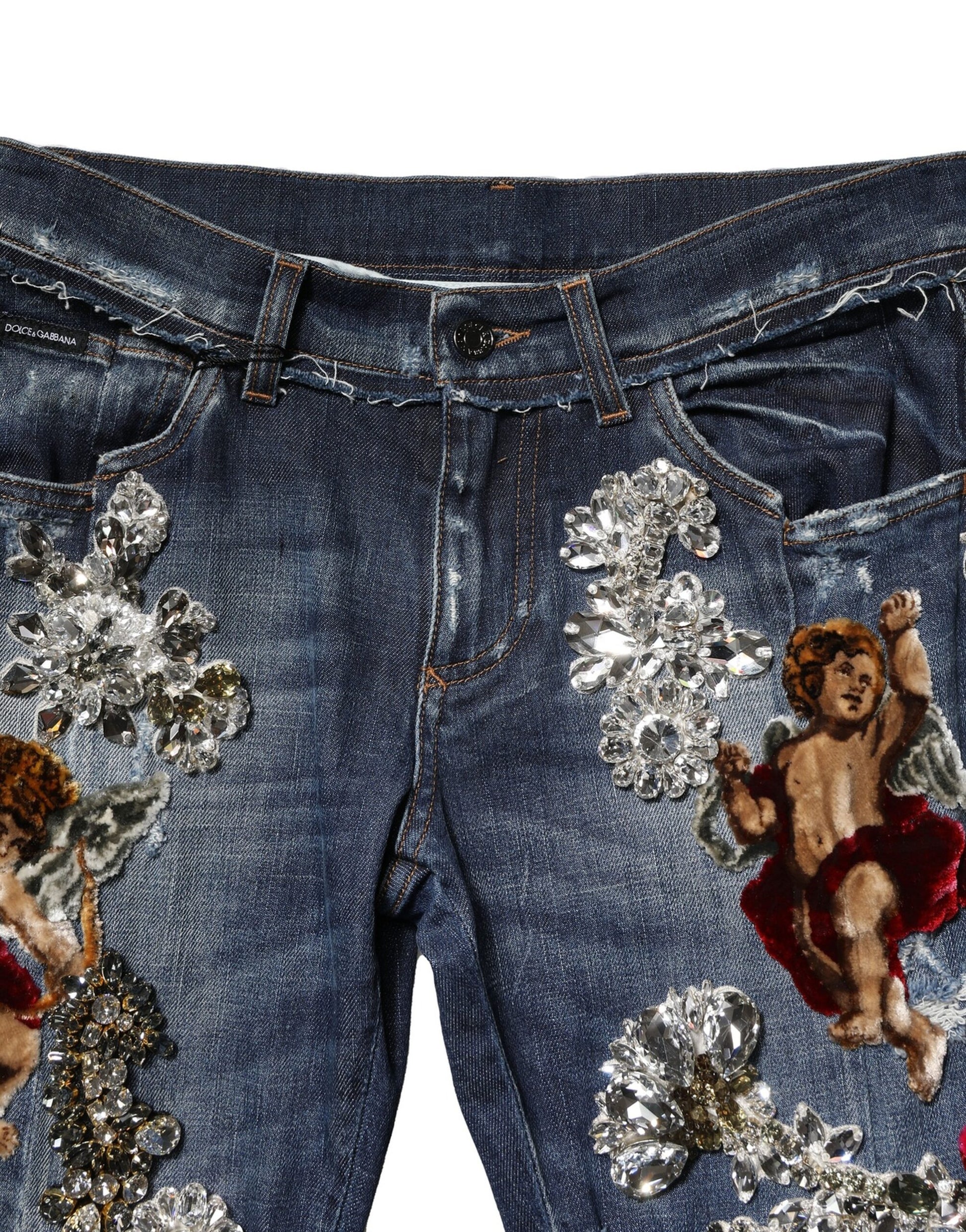 Dolce & Gabbana Blue Skinny Jeans for Men additional view
