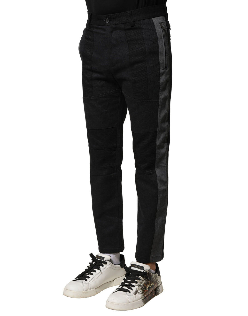 Dolce & Gabbana Black Skinny Pants for Men detail view