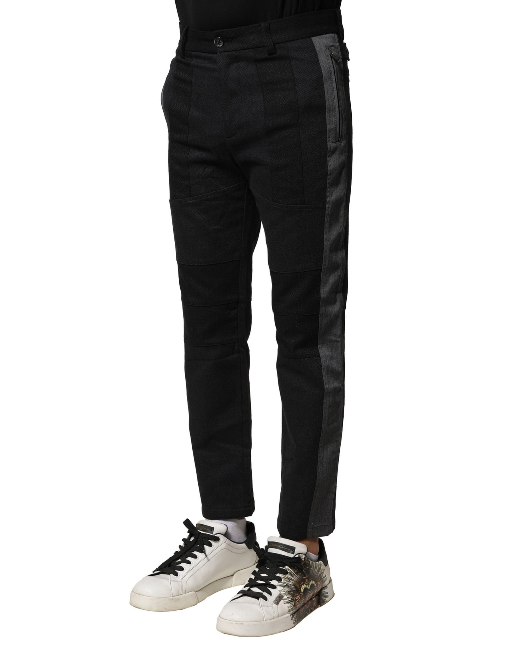 Dolce & Gabbana Black Skinny Pants for Men detail view