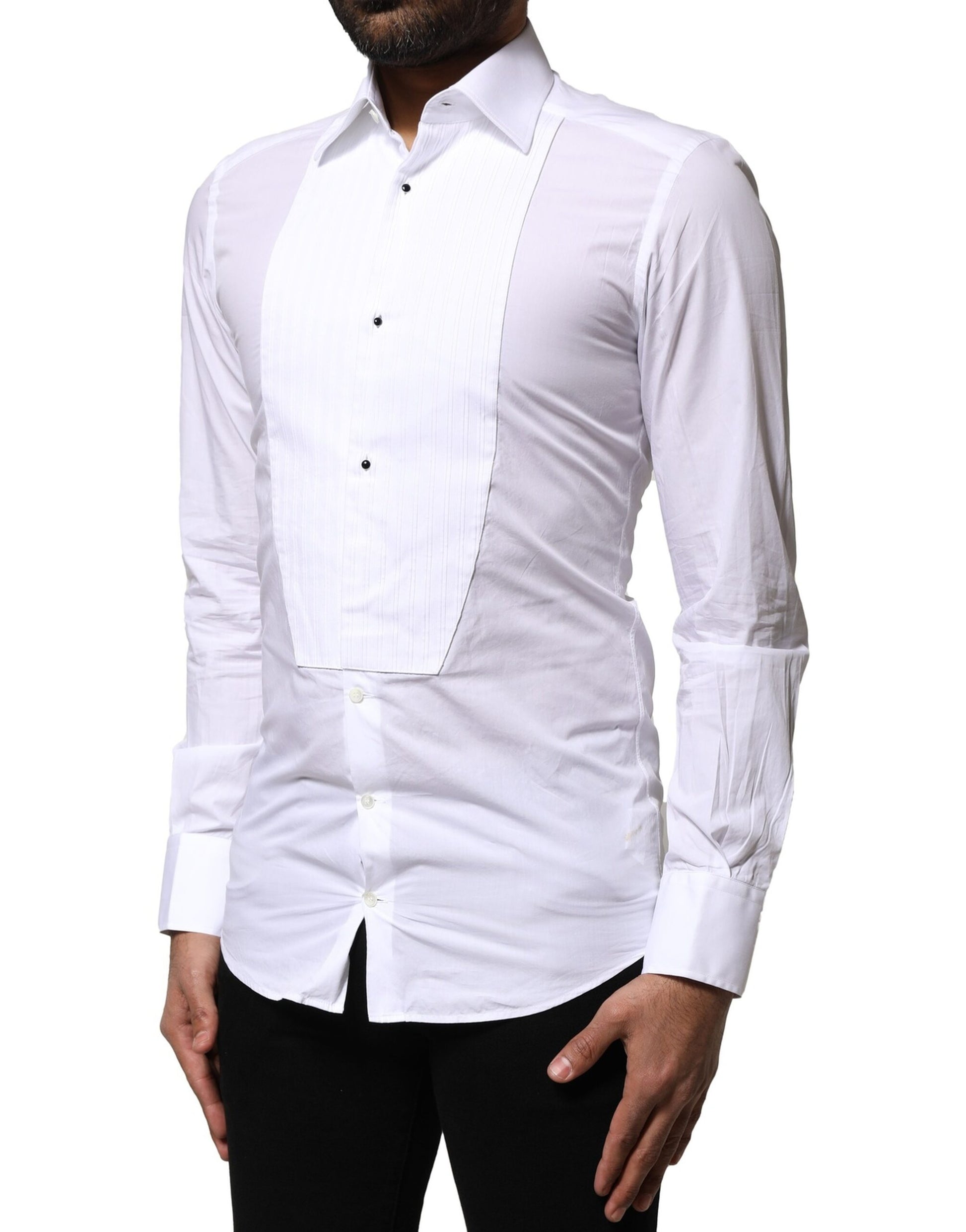 Dolce & Gabbana White Dress Shirt for Men detail view