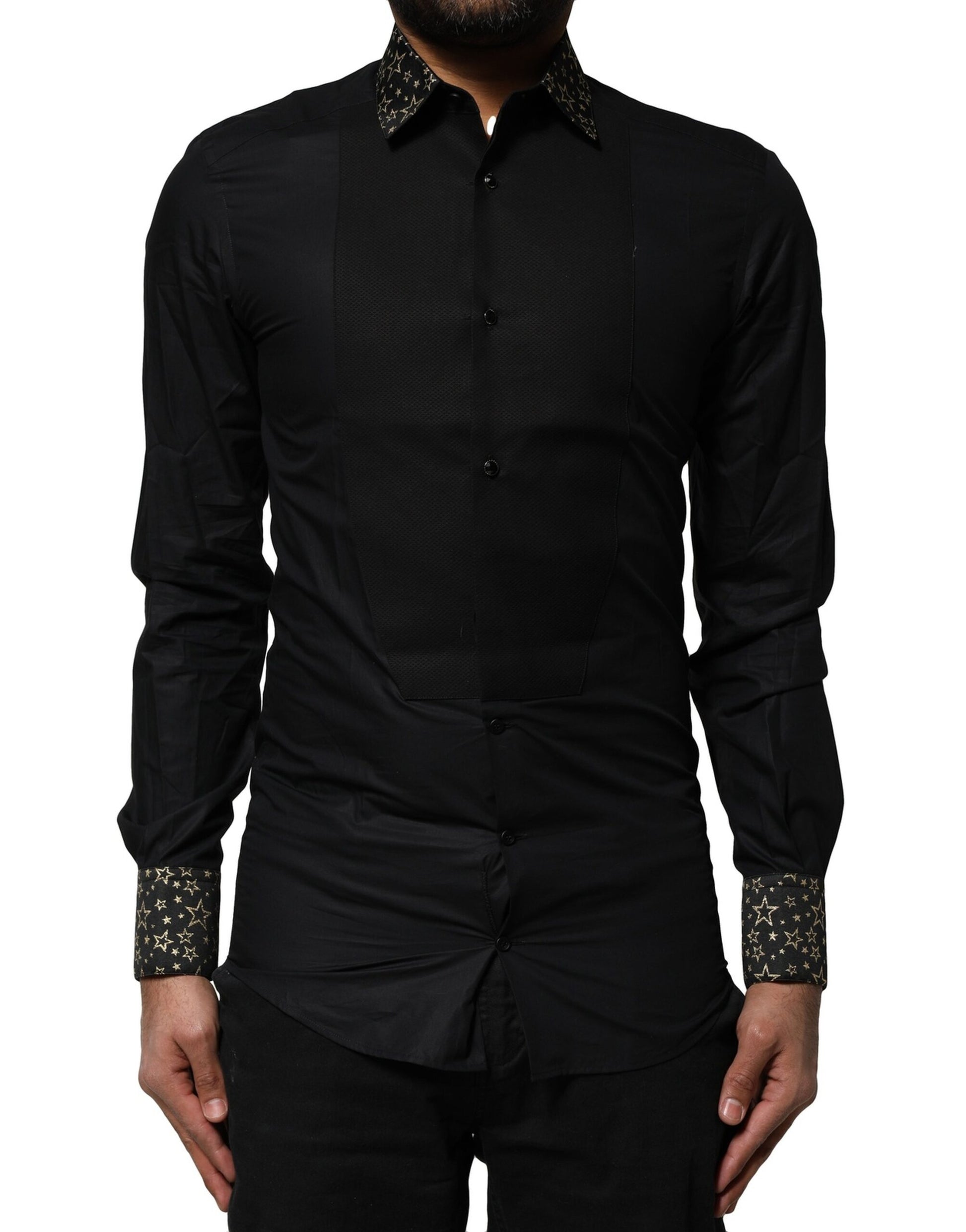 Dolce & Gabbana Black Dress Shirt for Men