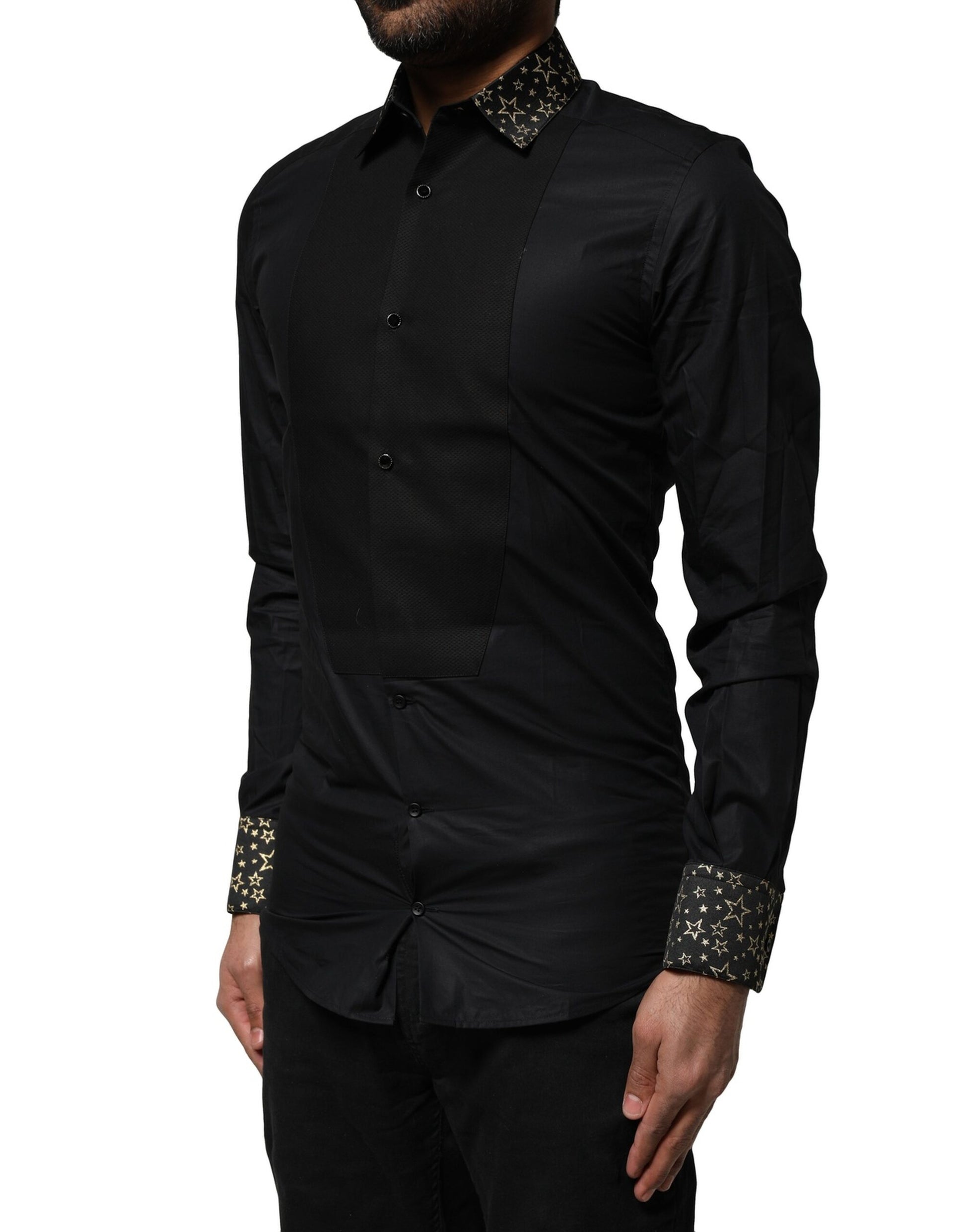 Dolce & Gabbana Black Dress Shirt for Men detail view