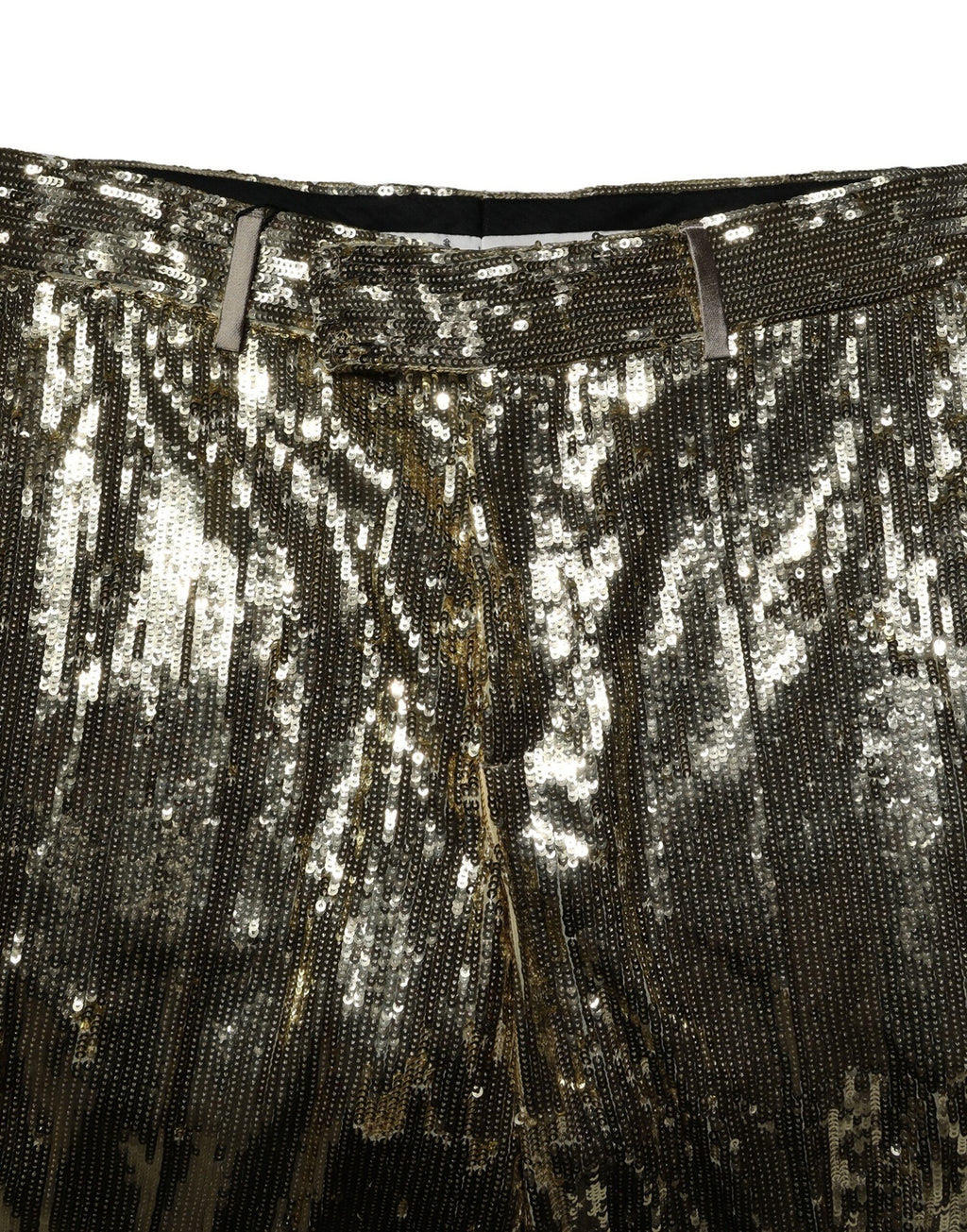 Shorts bermuda Dolce & Gabbana en polyester doré à sequins et ornements