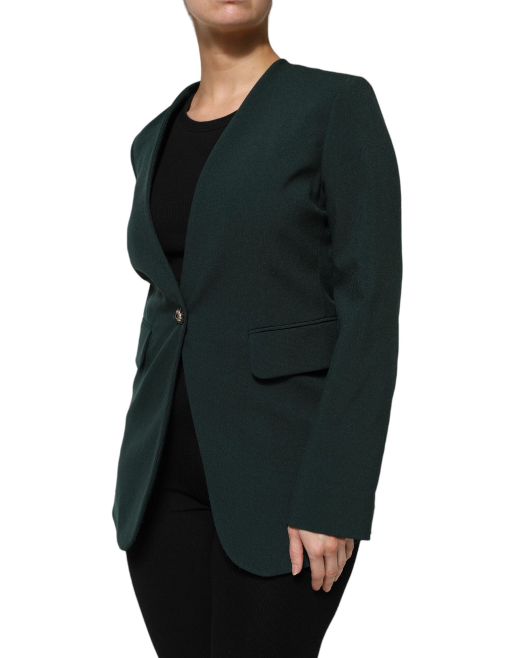 Maison Margiela Green Coat for Women detail view