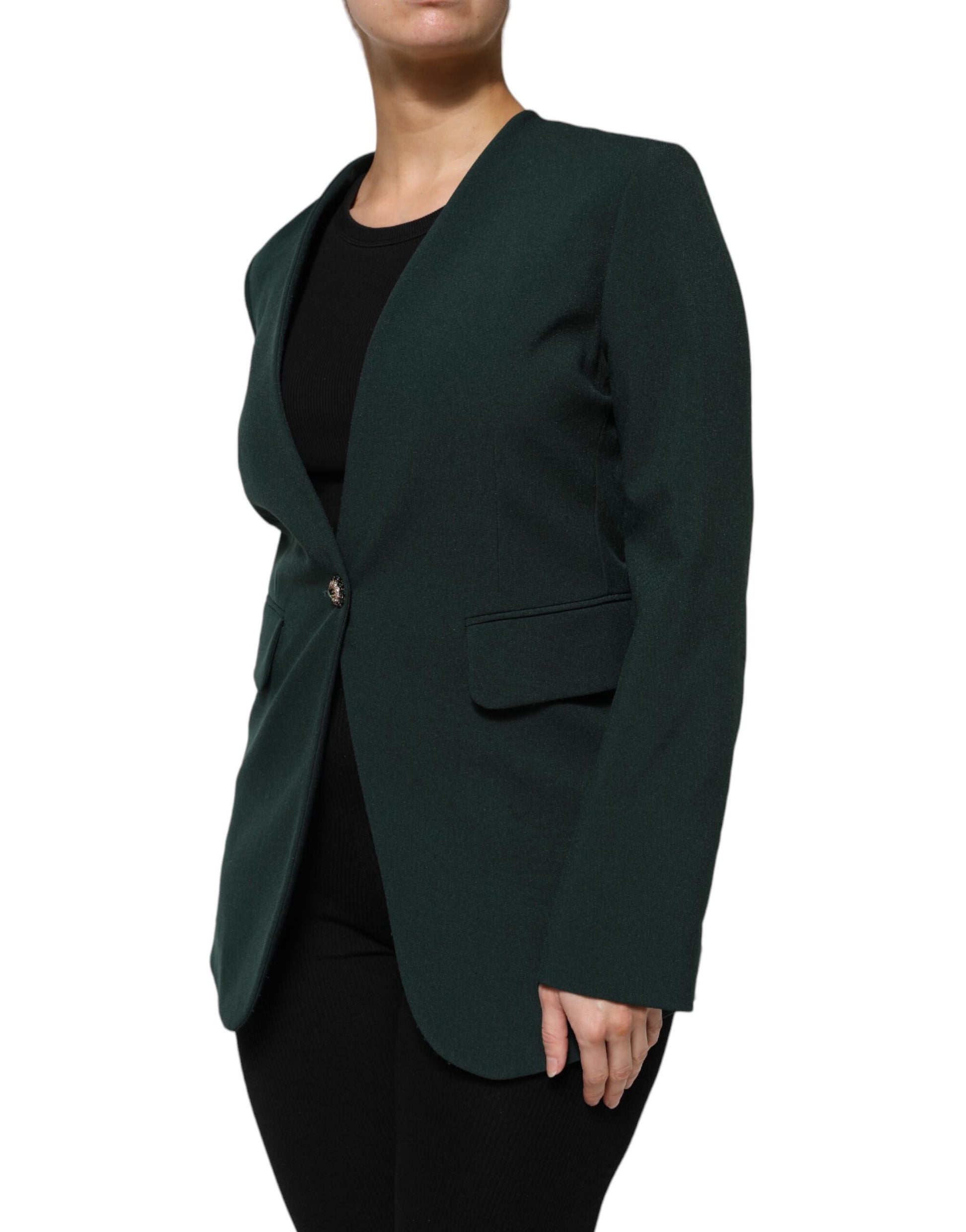 Maison Margiela Green Coat for Women detail view