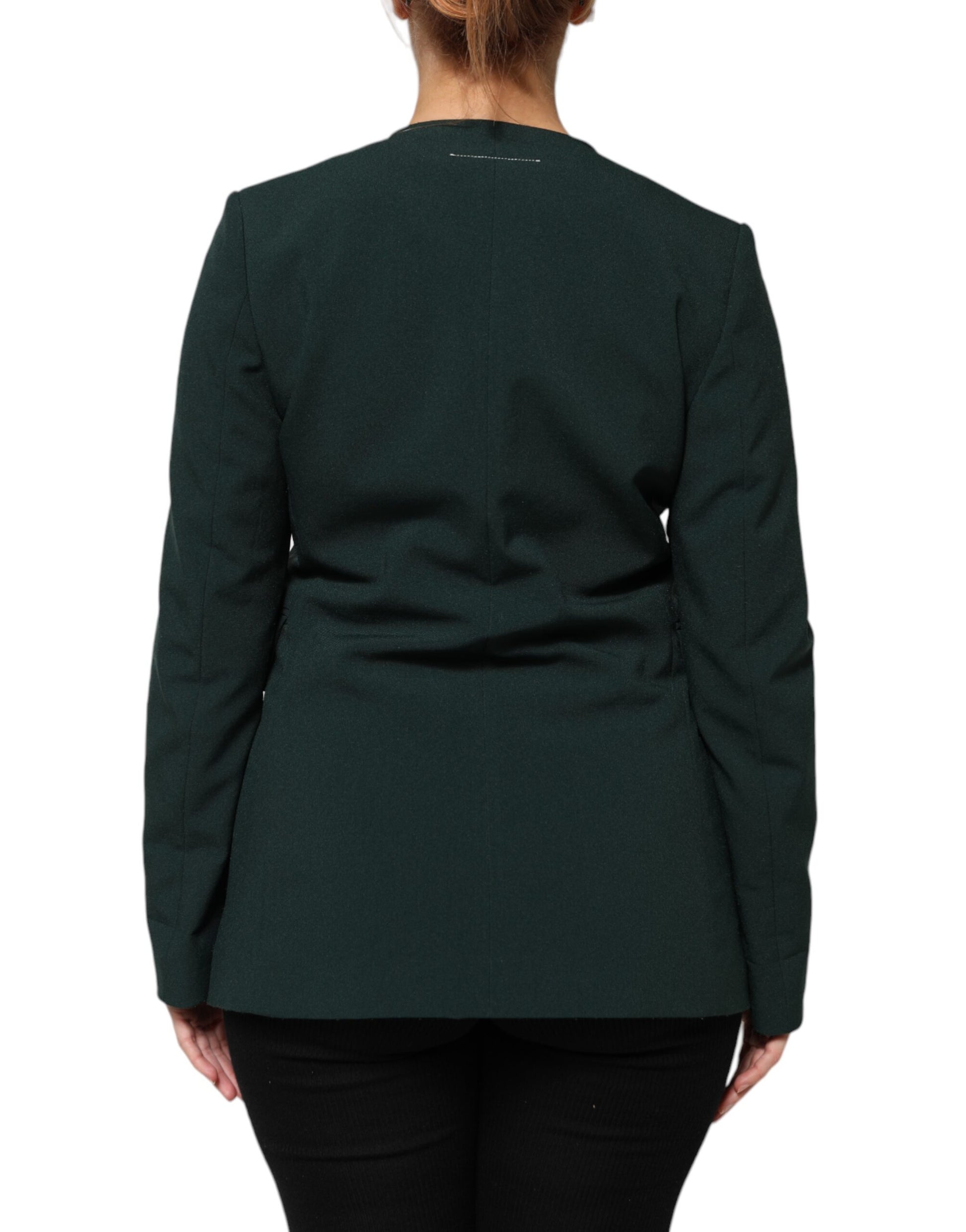 Maison Margiela Green Coat for Women side view