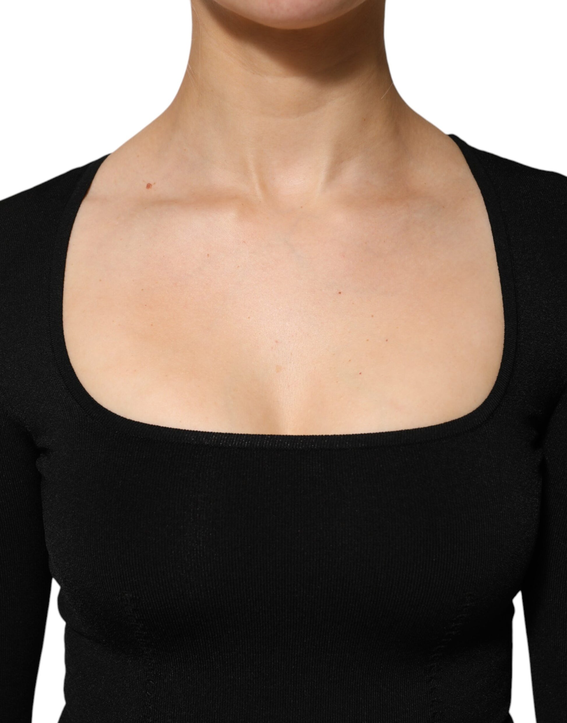 Dolce & Gabbana Black Long Sleeve T-Shirt for Women additional view