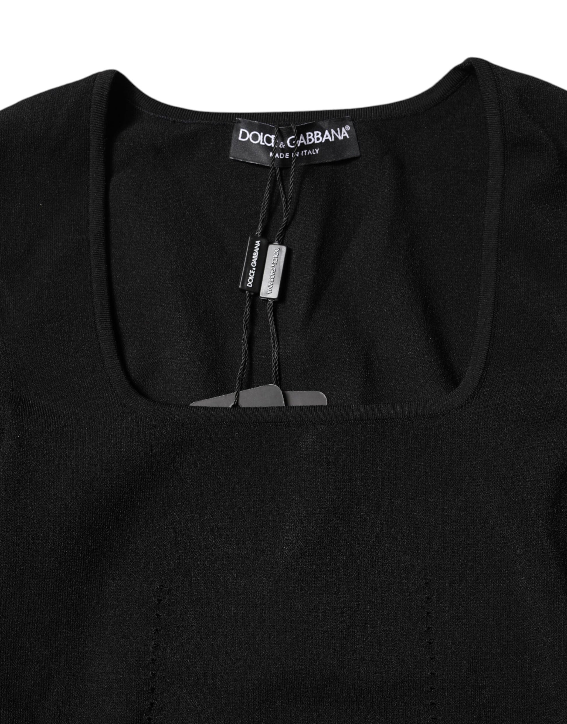 Dolce & Gabbana Black Long Sleeve T-Shirt for Women additional view