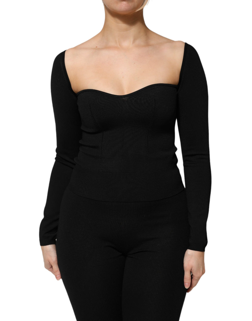 Dolce & Gabbana Black Long Sleeve T-Shirt for Women