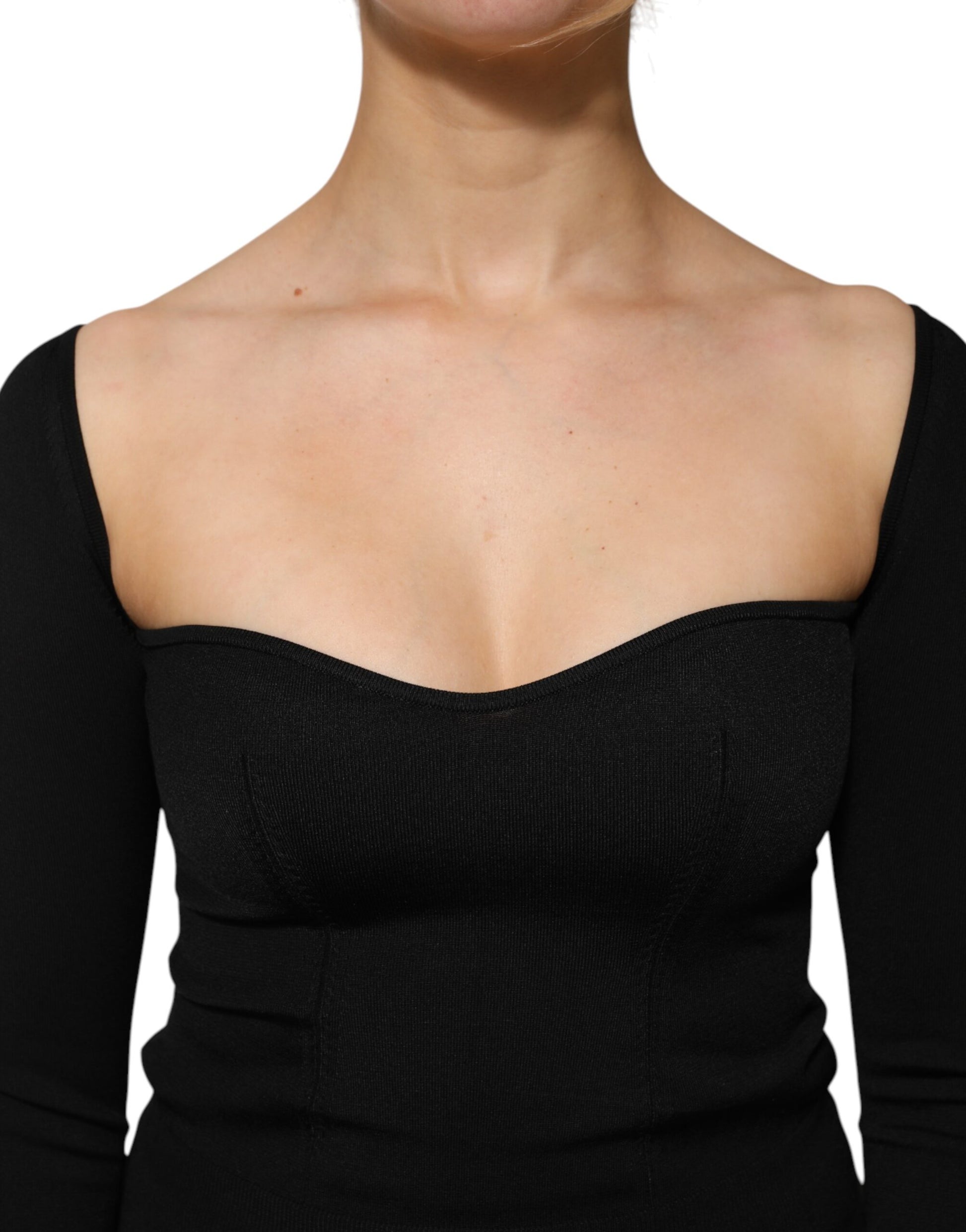 Dolce & Gabbana Black Long Sleeve T-Shirt for Women additional view