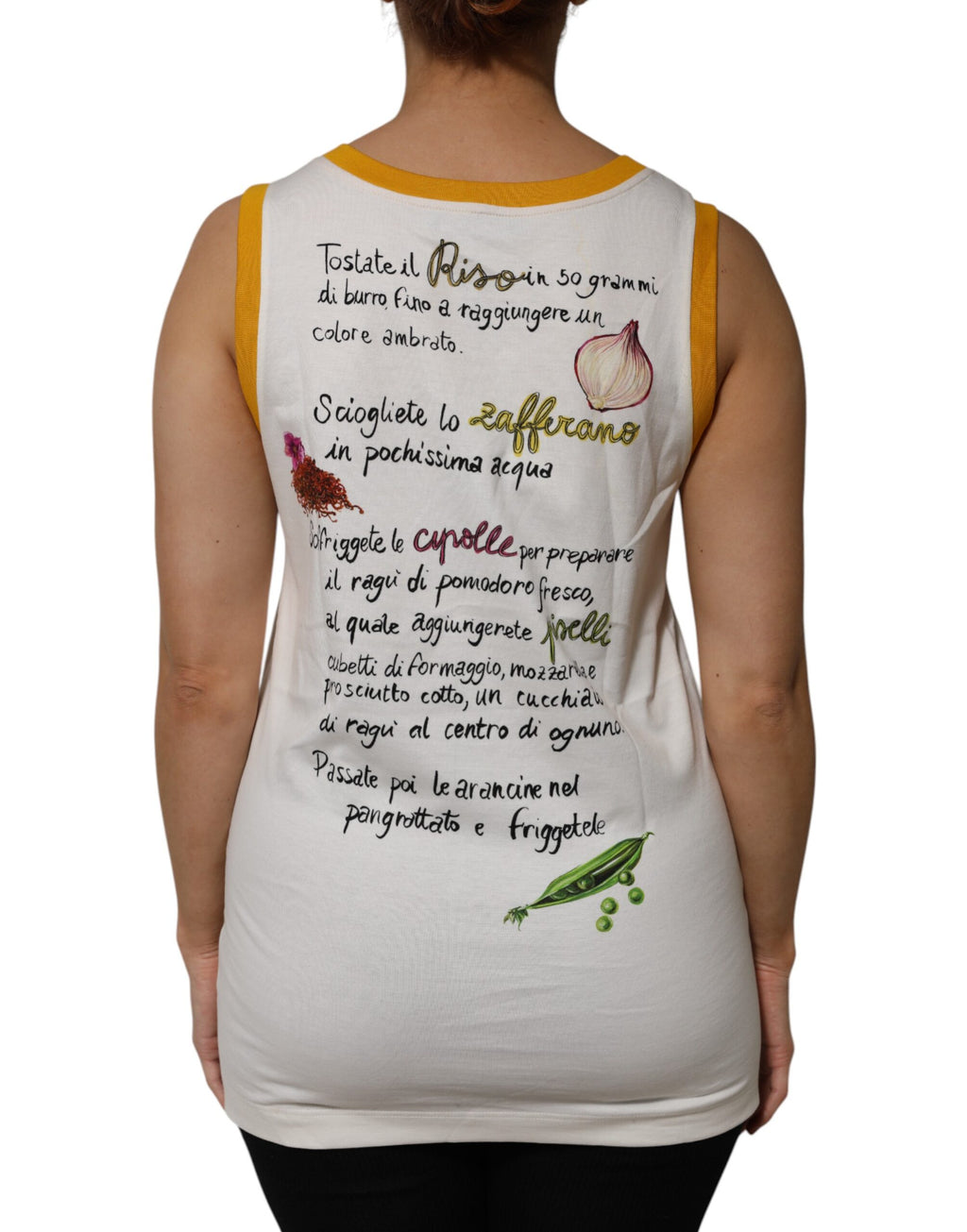 Dolce & Gabbana White Tank Tops T for Women side view